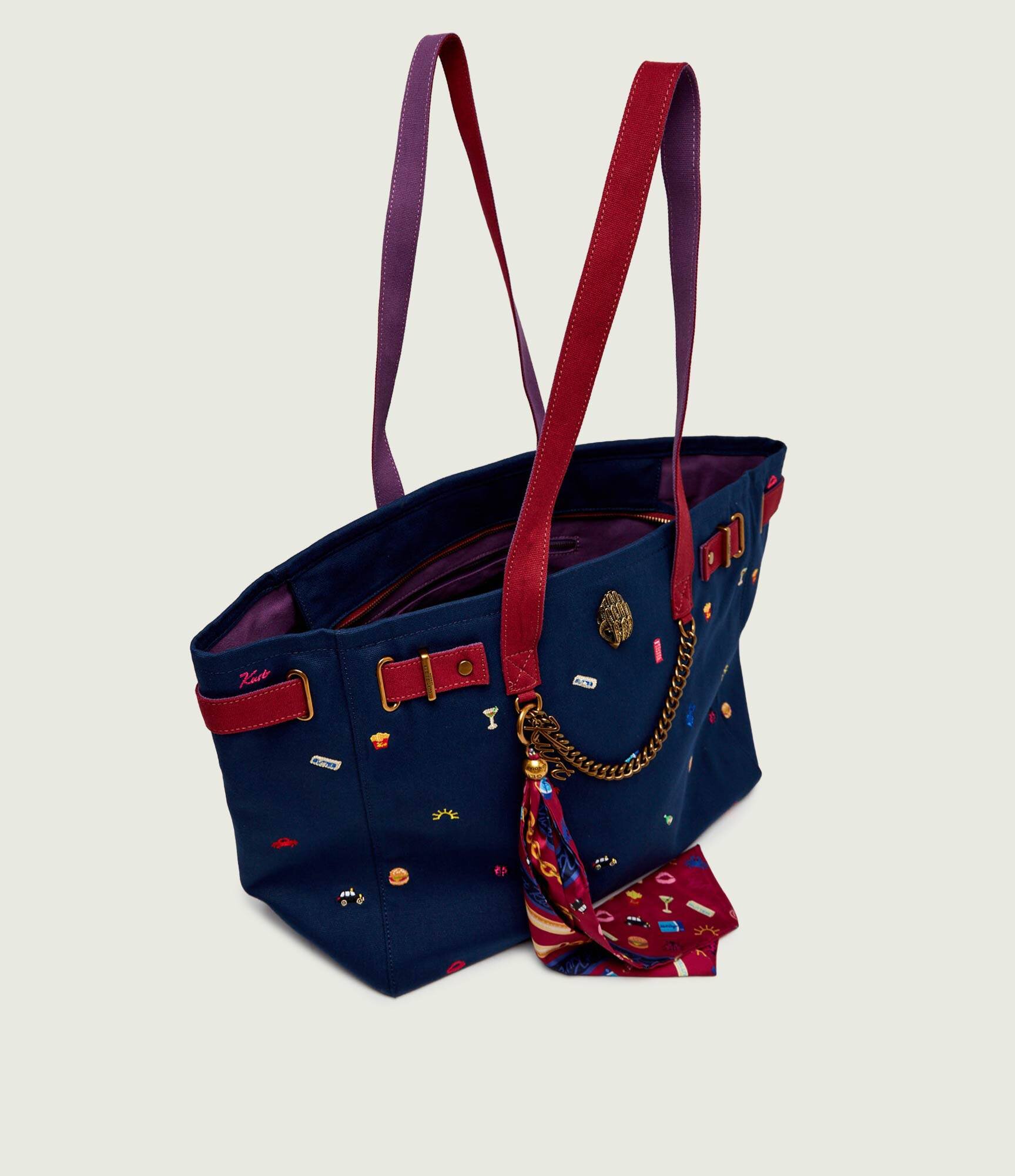 Kurt Geiger Geantă shopper + eșarfă pătrată Sloane