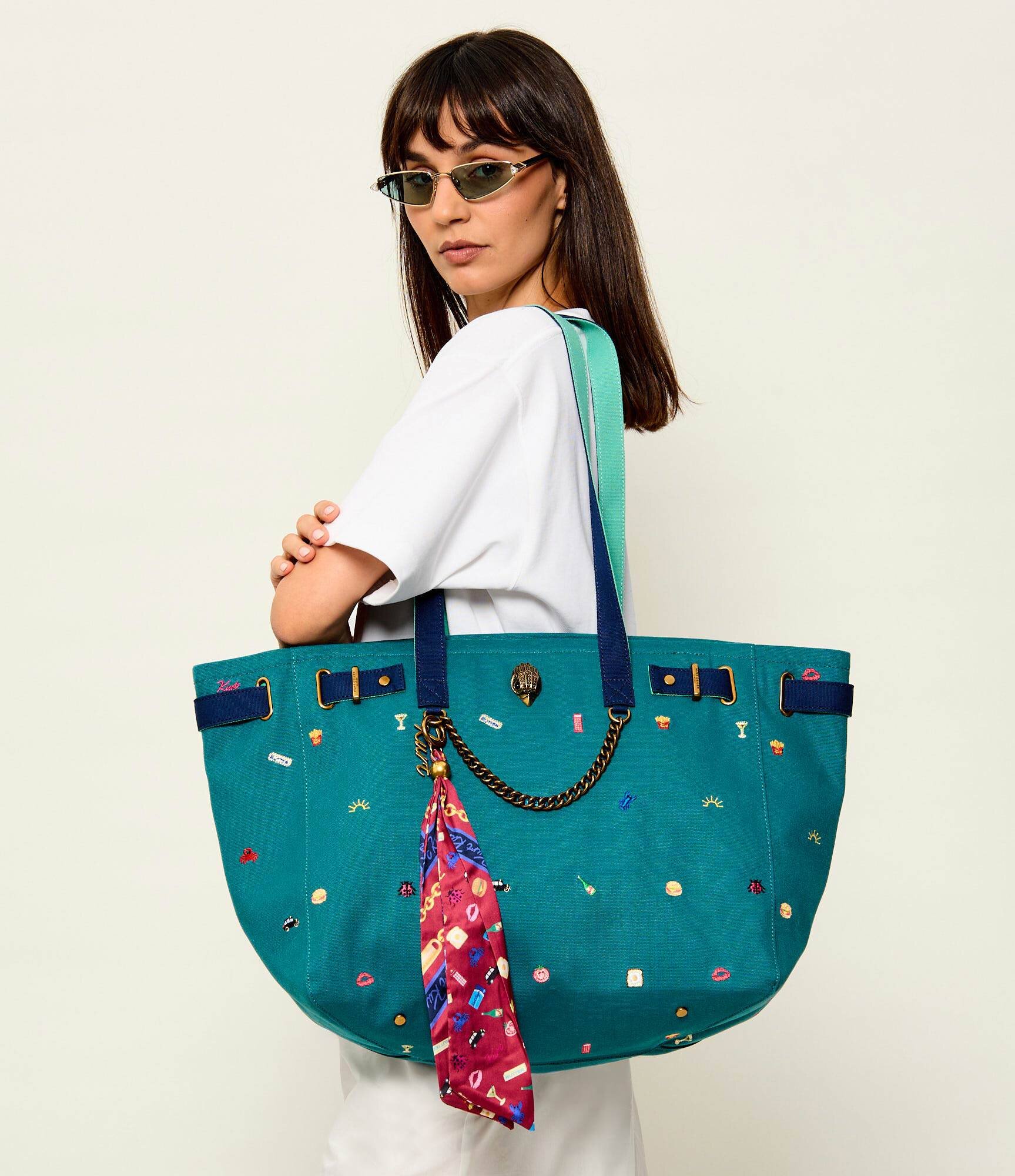 Kurt Geiger Geantă shopper + eșarfă pătrată The Sloane