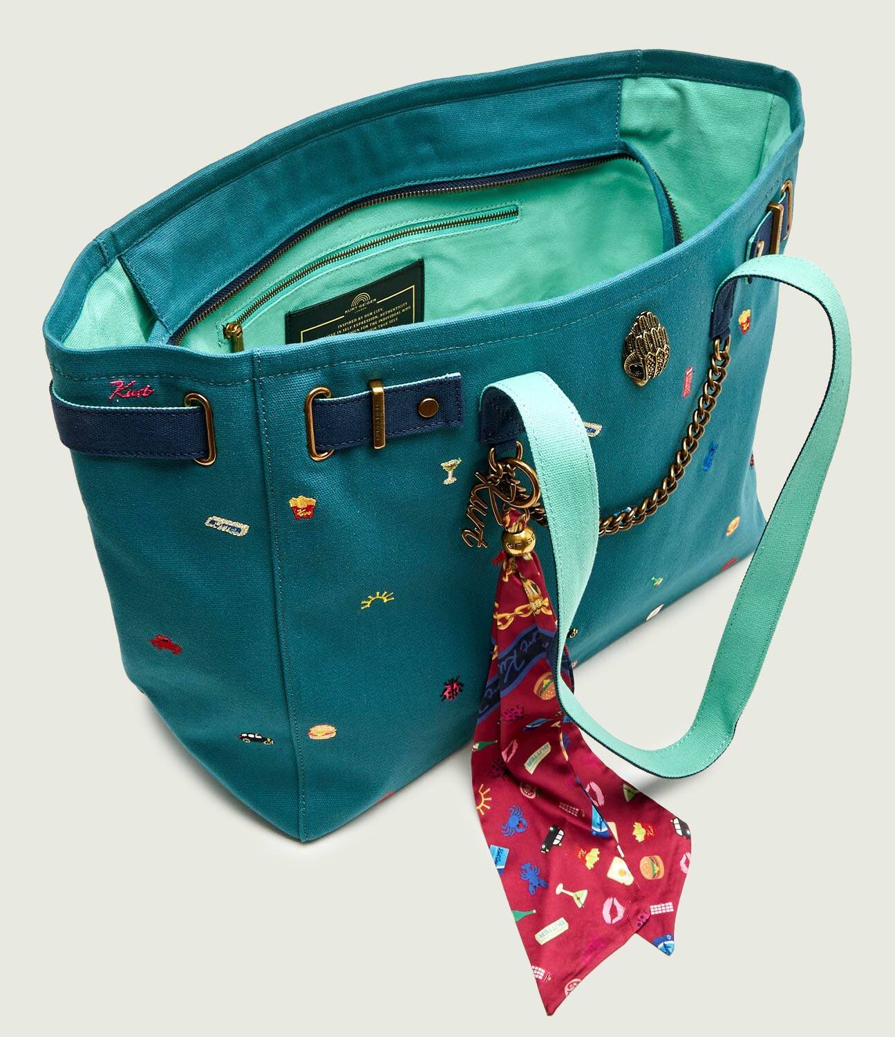 Kurt Geiger Geantă shopper + eșarfă pătrată The Sloane