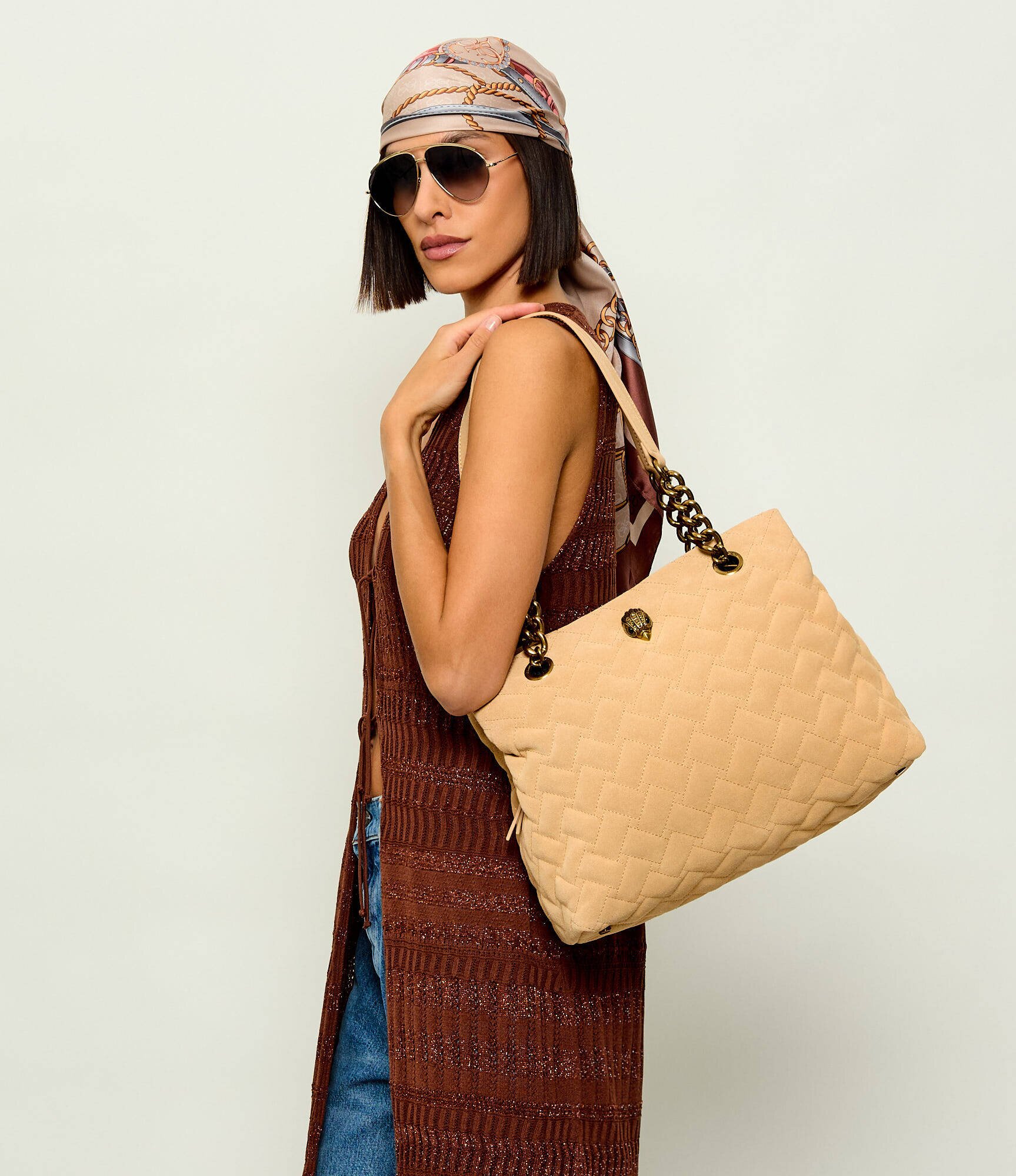 Kurt Geiger Geantă shopper KENSINGTON | piele întoarsă