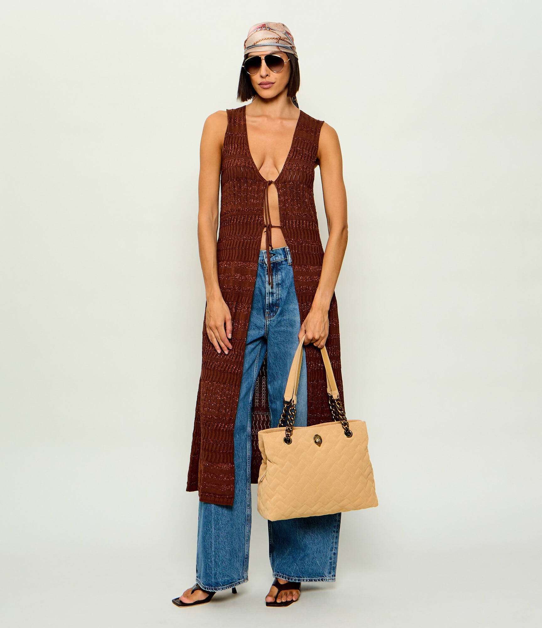Kurt Geiger Geantă shopper KENSINGTON | piele întoarsă