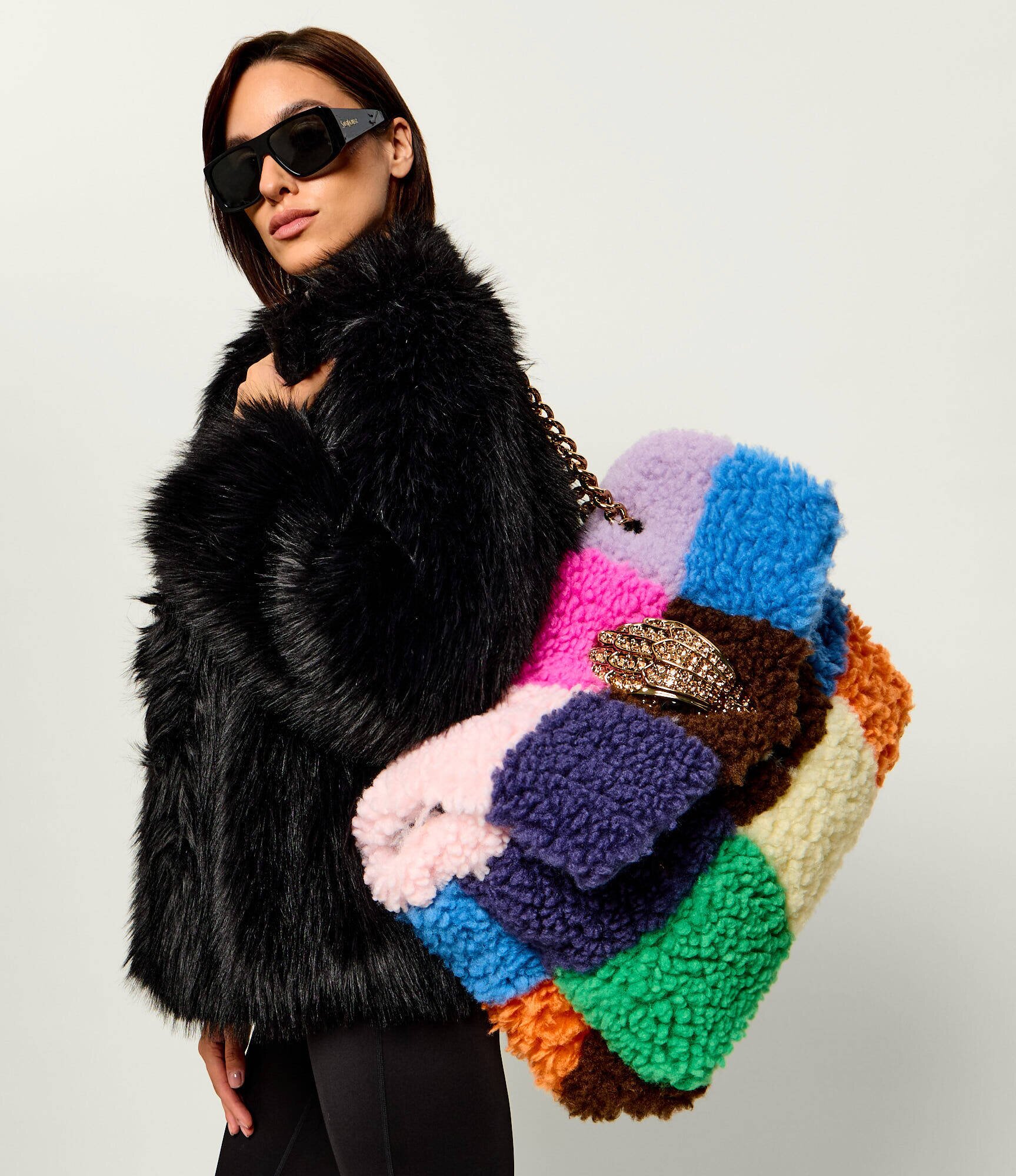 Kurt Geiger Geantă shopper Macro Kensington | shearling