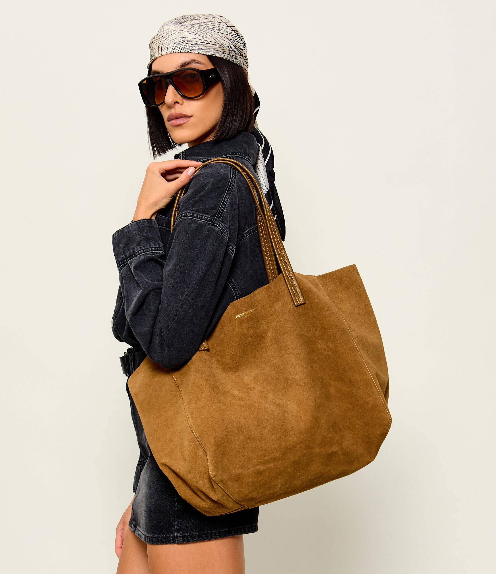 Kurt Geiger Geantă shopper The Violet | piele întoarsă