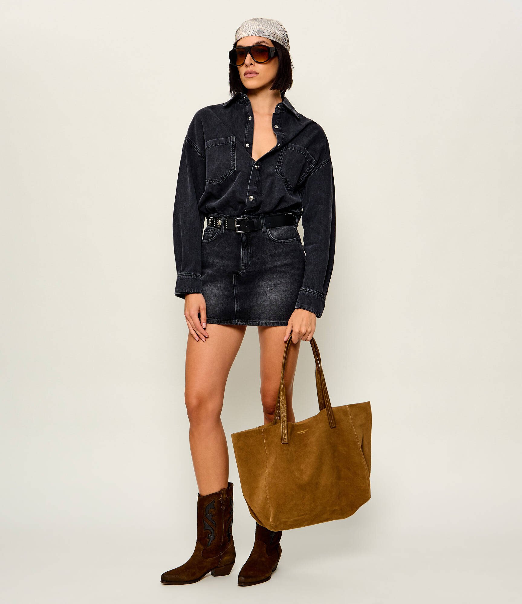 Kurt Geiger Geantă shopper The Violet | piele întoarsă