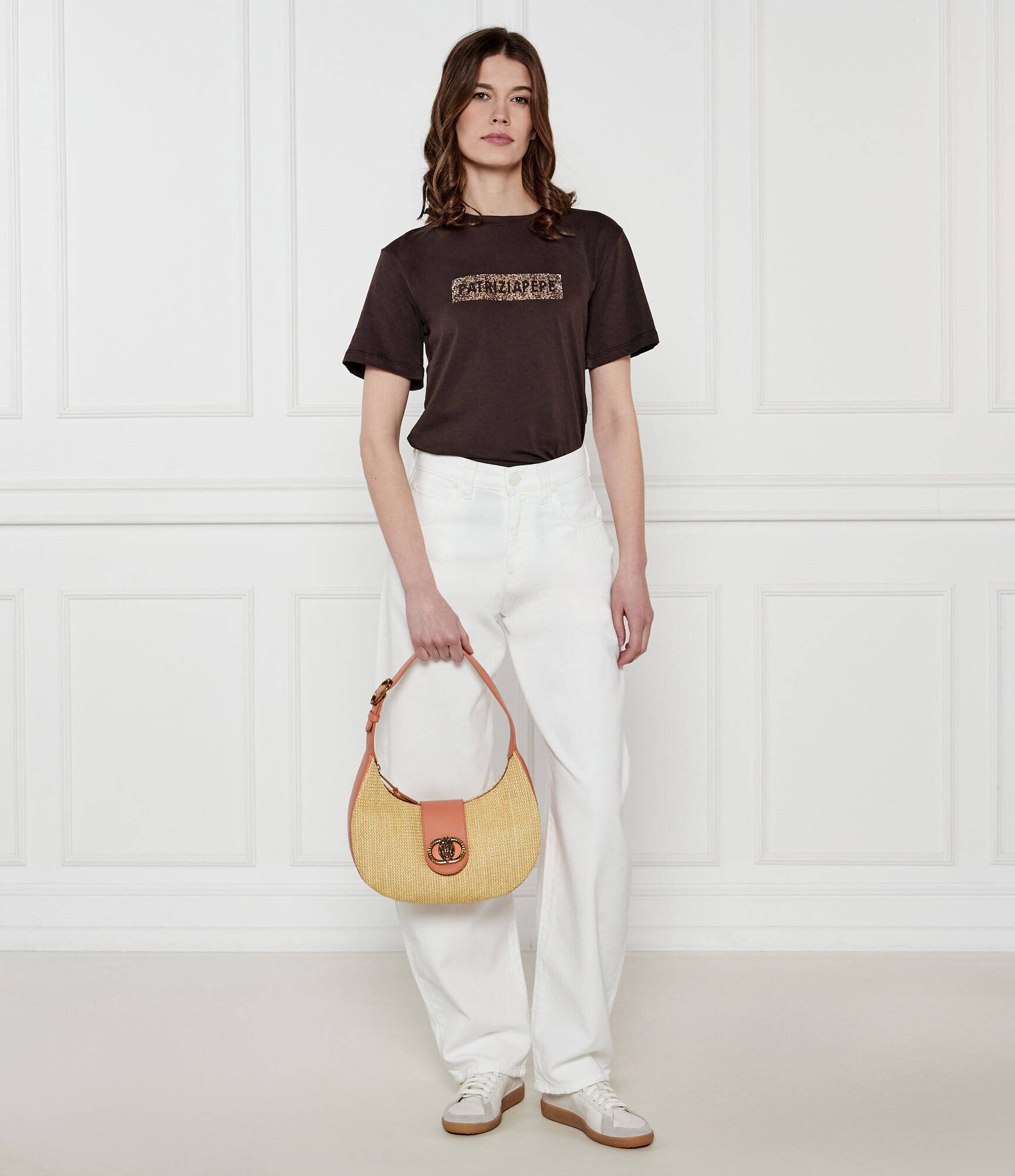 Kurt Geiger Hobo Chelsea cu adaos de piele