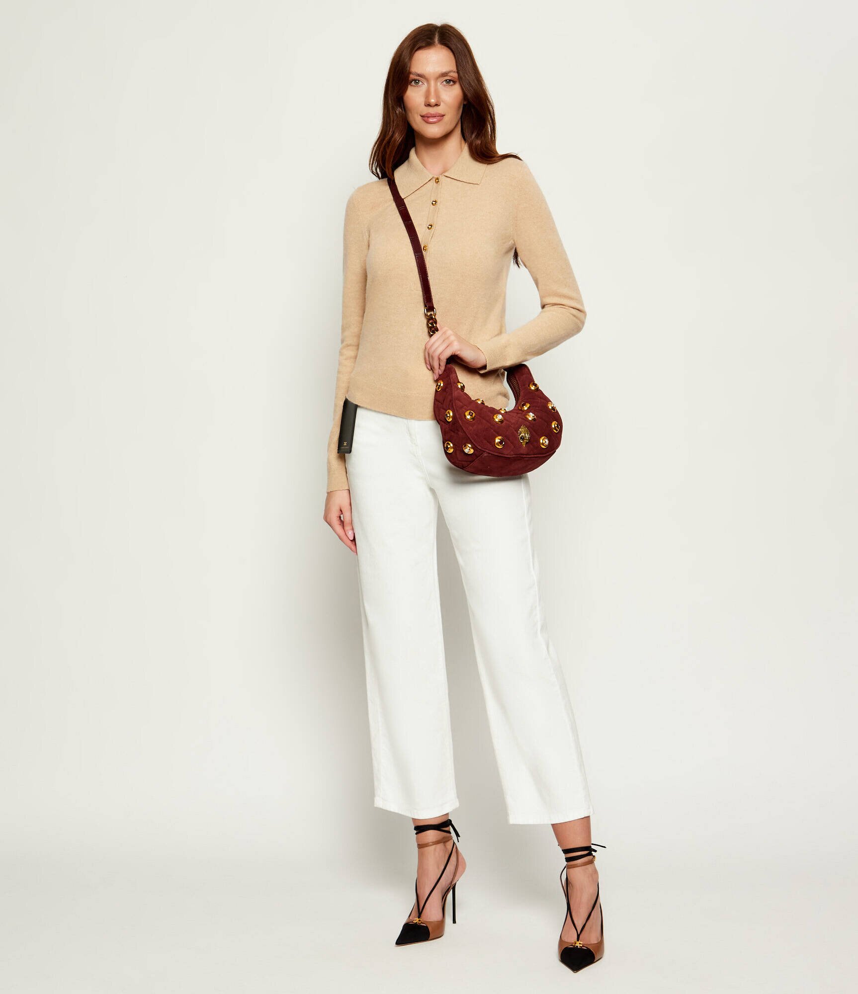 Kurt Geiger Hobo Kensington | piele întoarsă