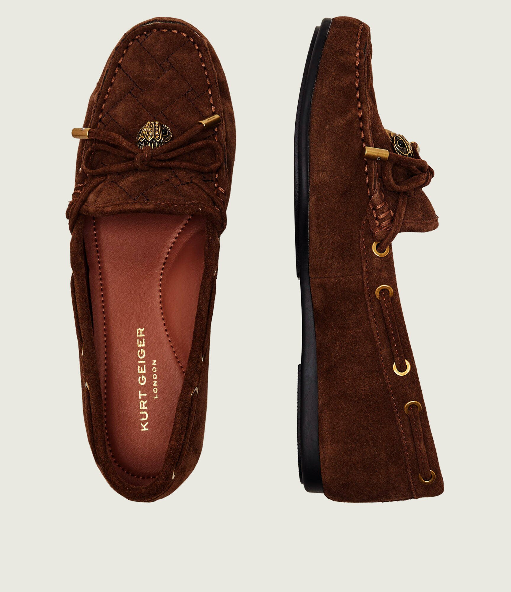 Kurt Geiger Mocasini Eagle | piele întoarsă