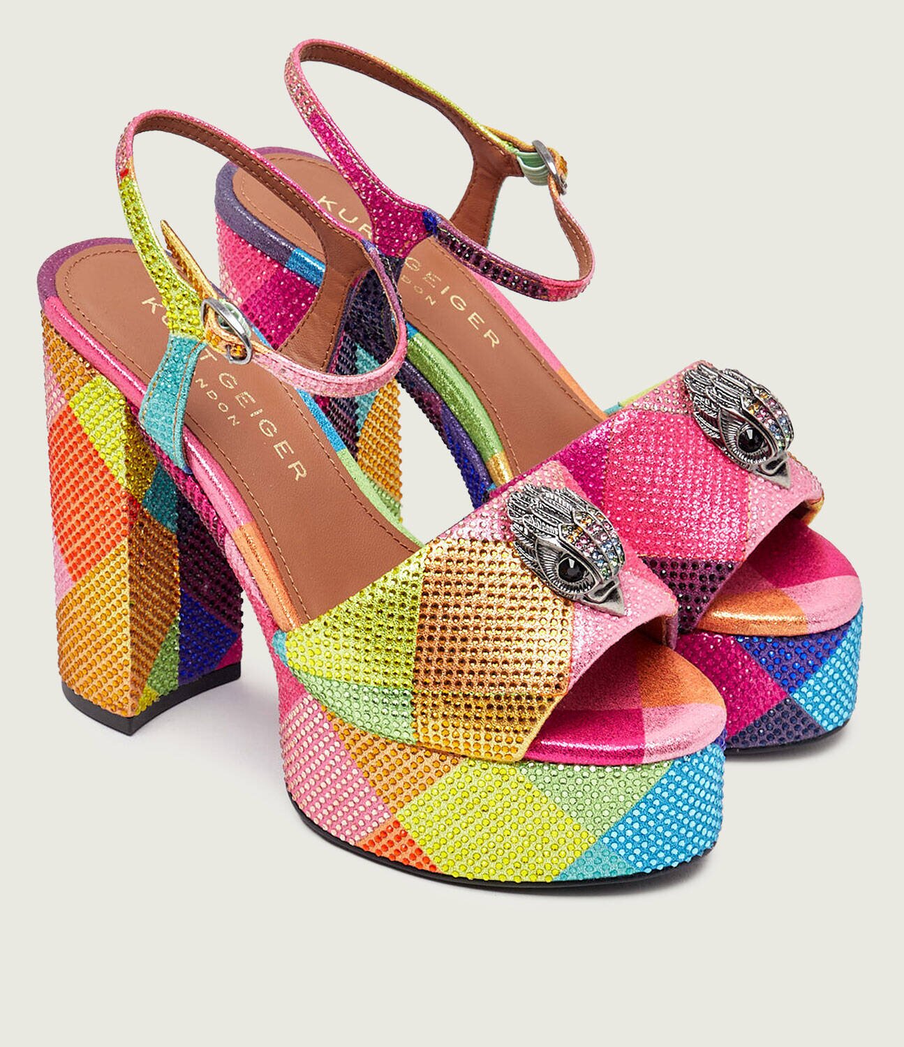 Kurt Geiger Sandale cu toc gros 225-KENSINGTON