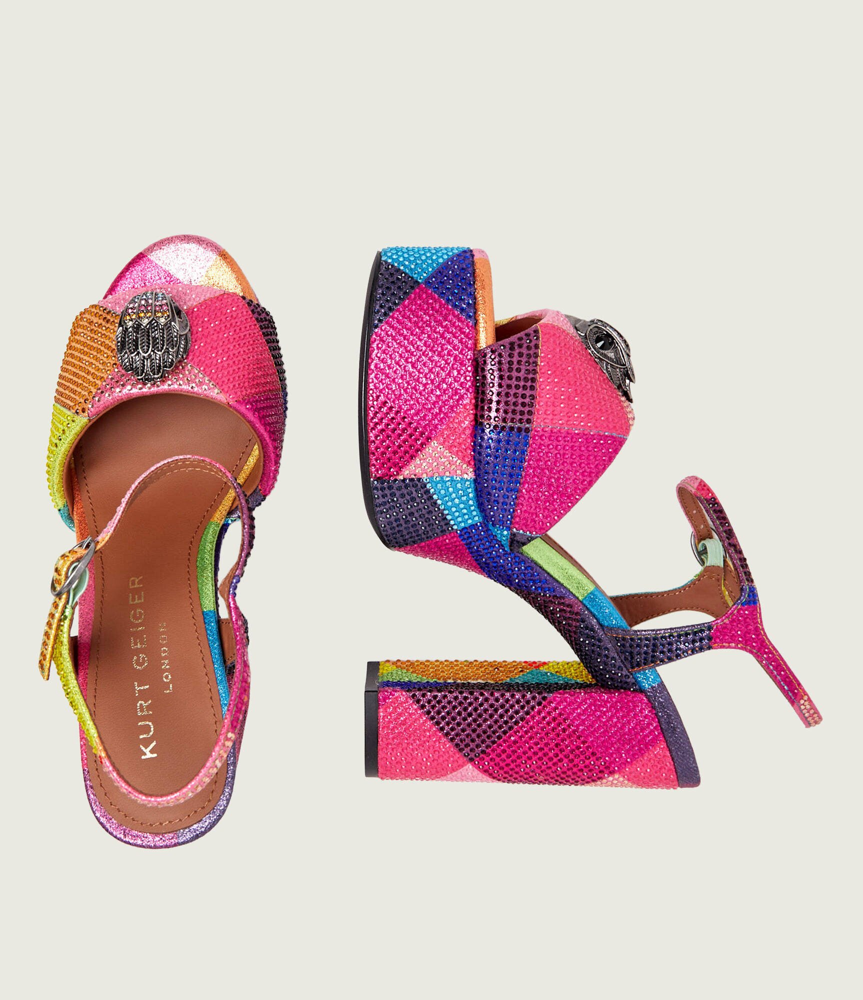 Kurt Geiger Sandale cu toc gros 225-KENSINGTON