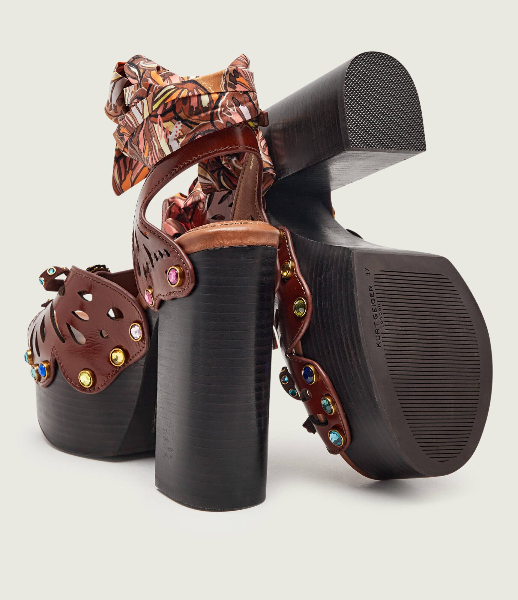 Kurt Geiger Sandale cu toc gros BUTTERFLY