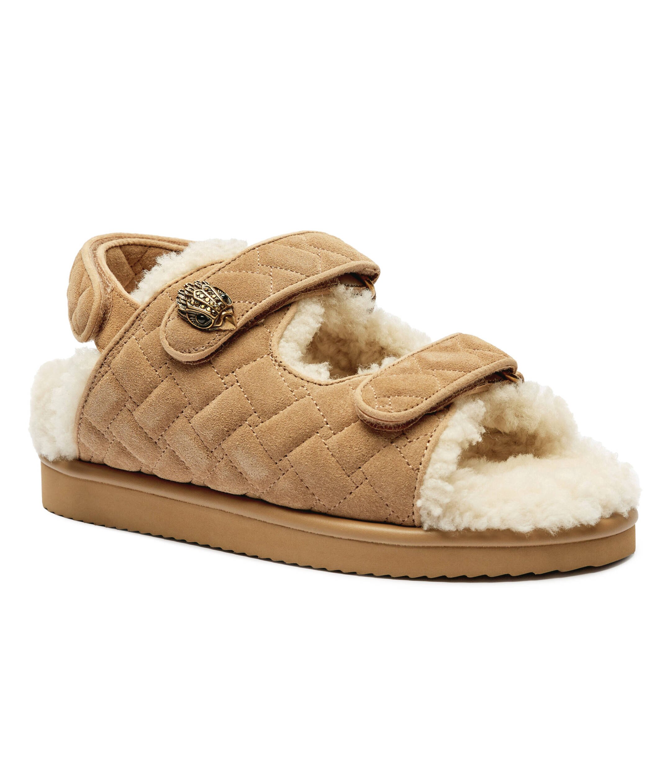 Kurt Geiger Sandale Orson Teddy | shearling | piele întoarsă