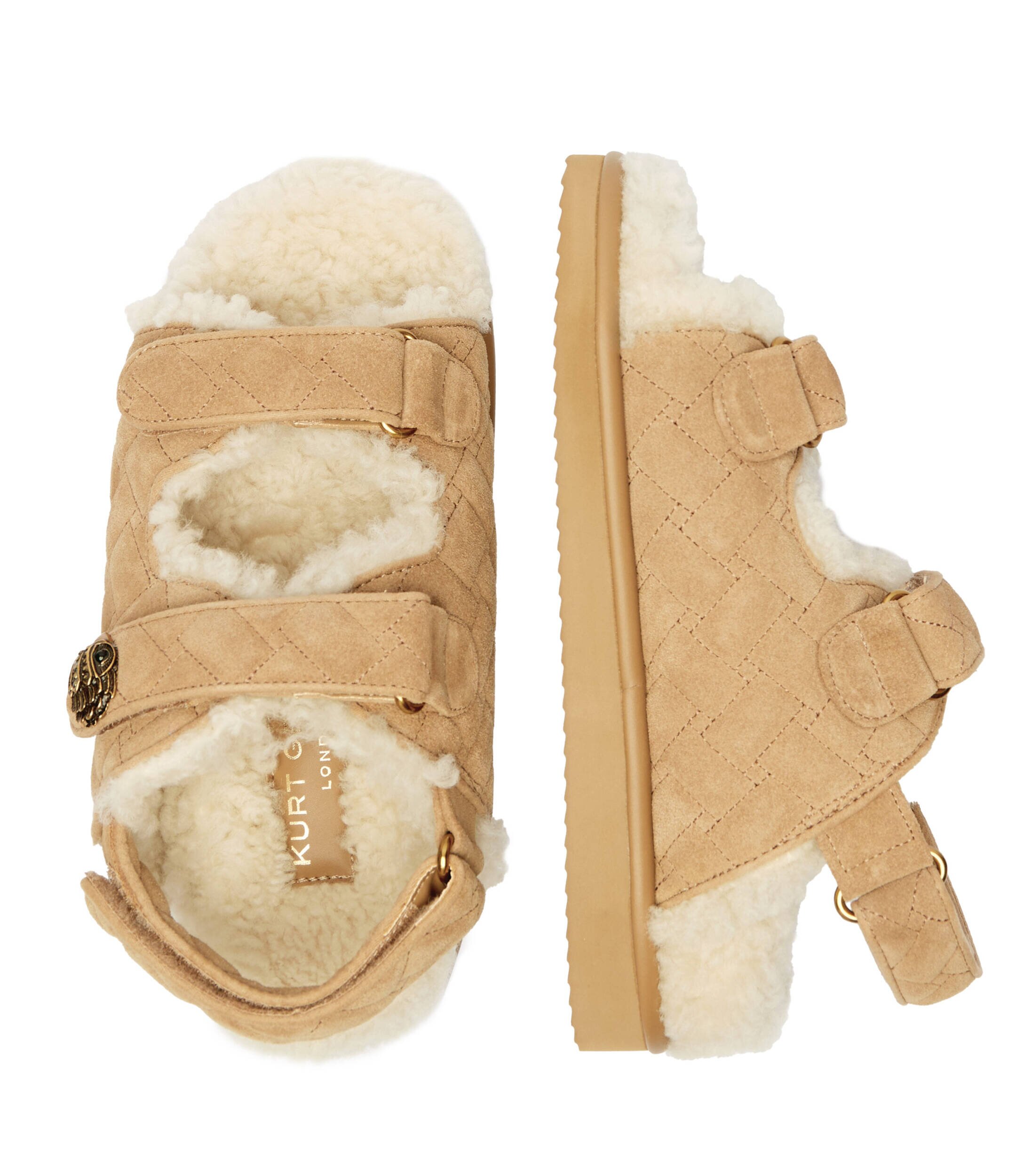 Kurt Geiger Sandale Orson Teddy | shearling | piele întoarsă