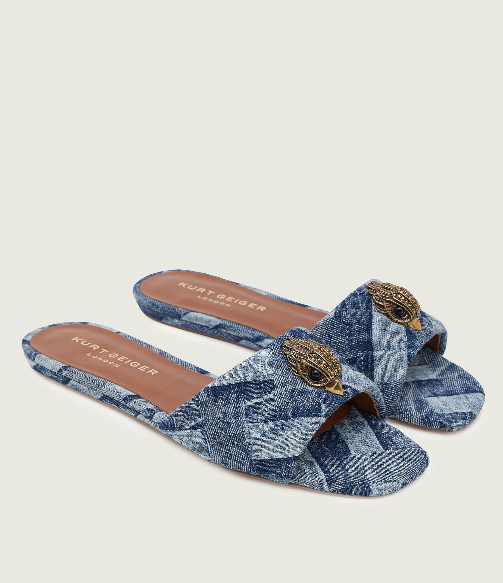 Kurt Geiger Șlapi KENSINGTON cu adaos de piele