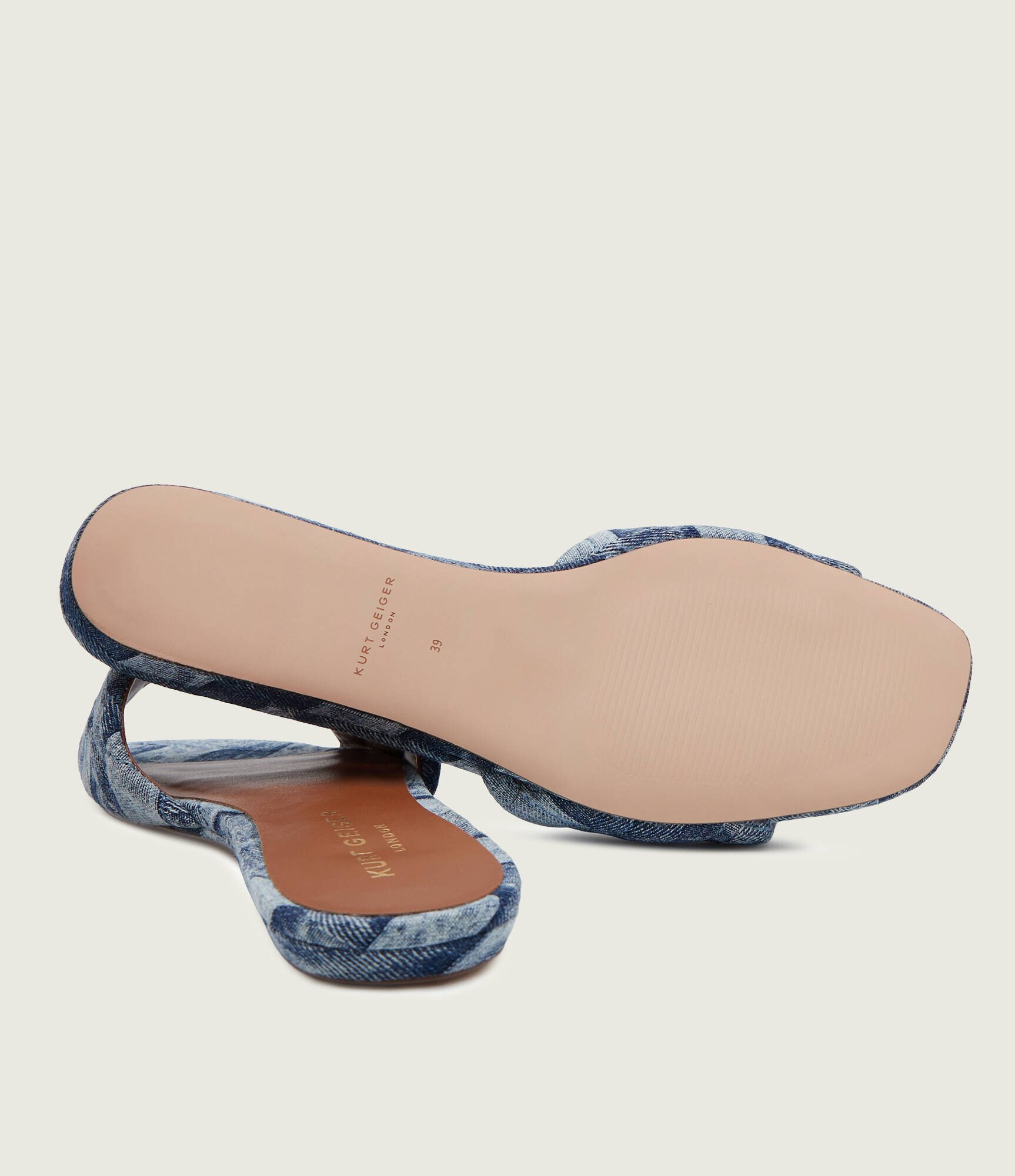 Kurt Geiger Șlapi KENSINGTON cu adaos de piele