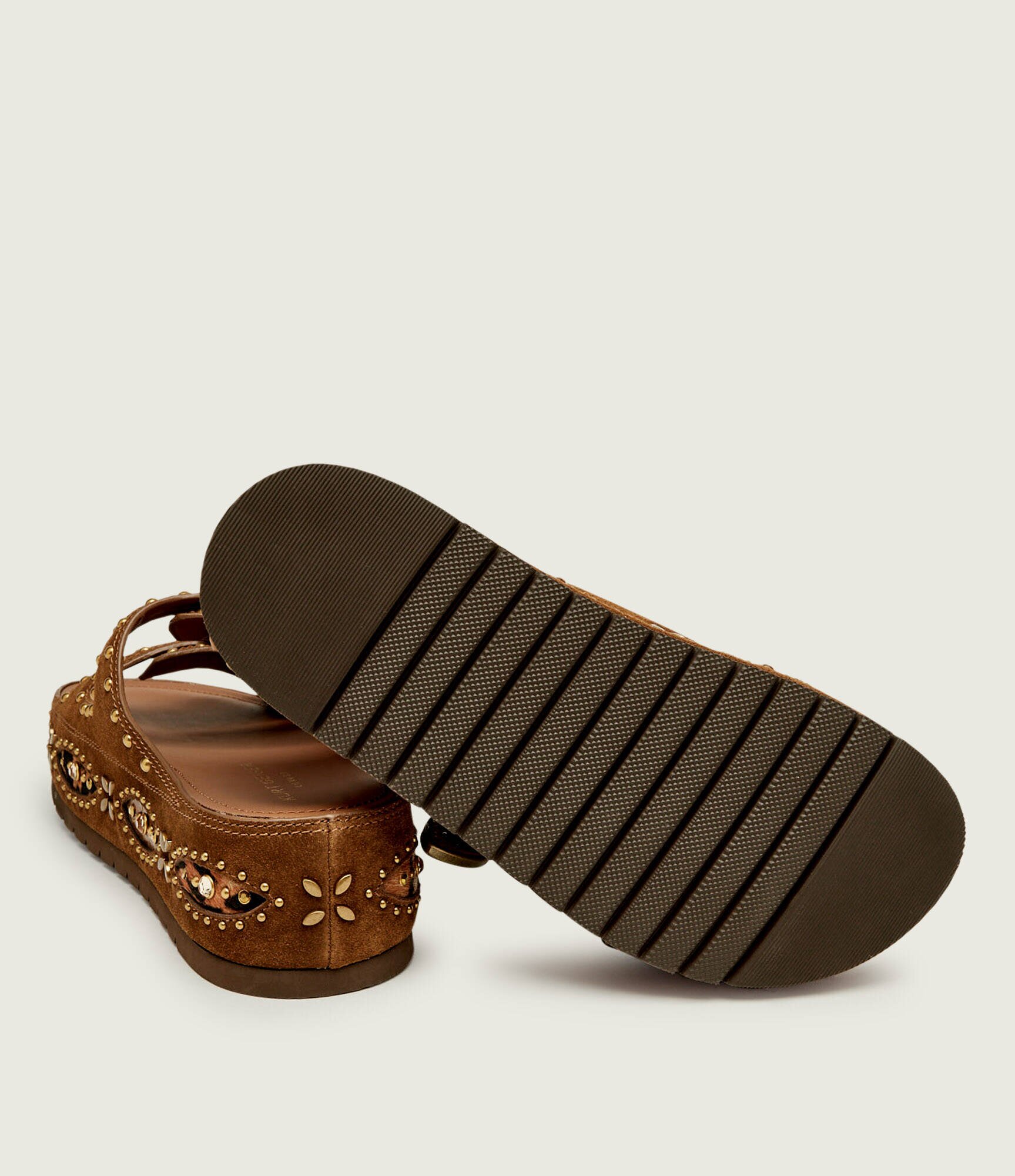 Kurt Geiger Șlapi Western Buckle | piele întoarsă