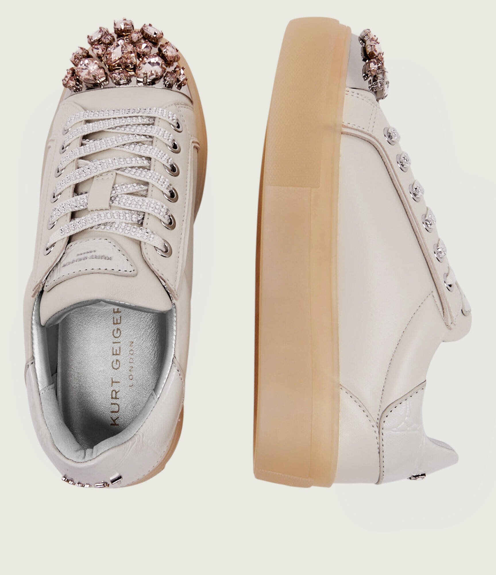 Kurt Geiger Teniși din piele CRYSTAL