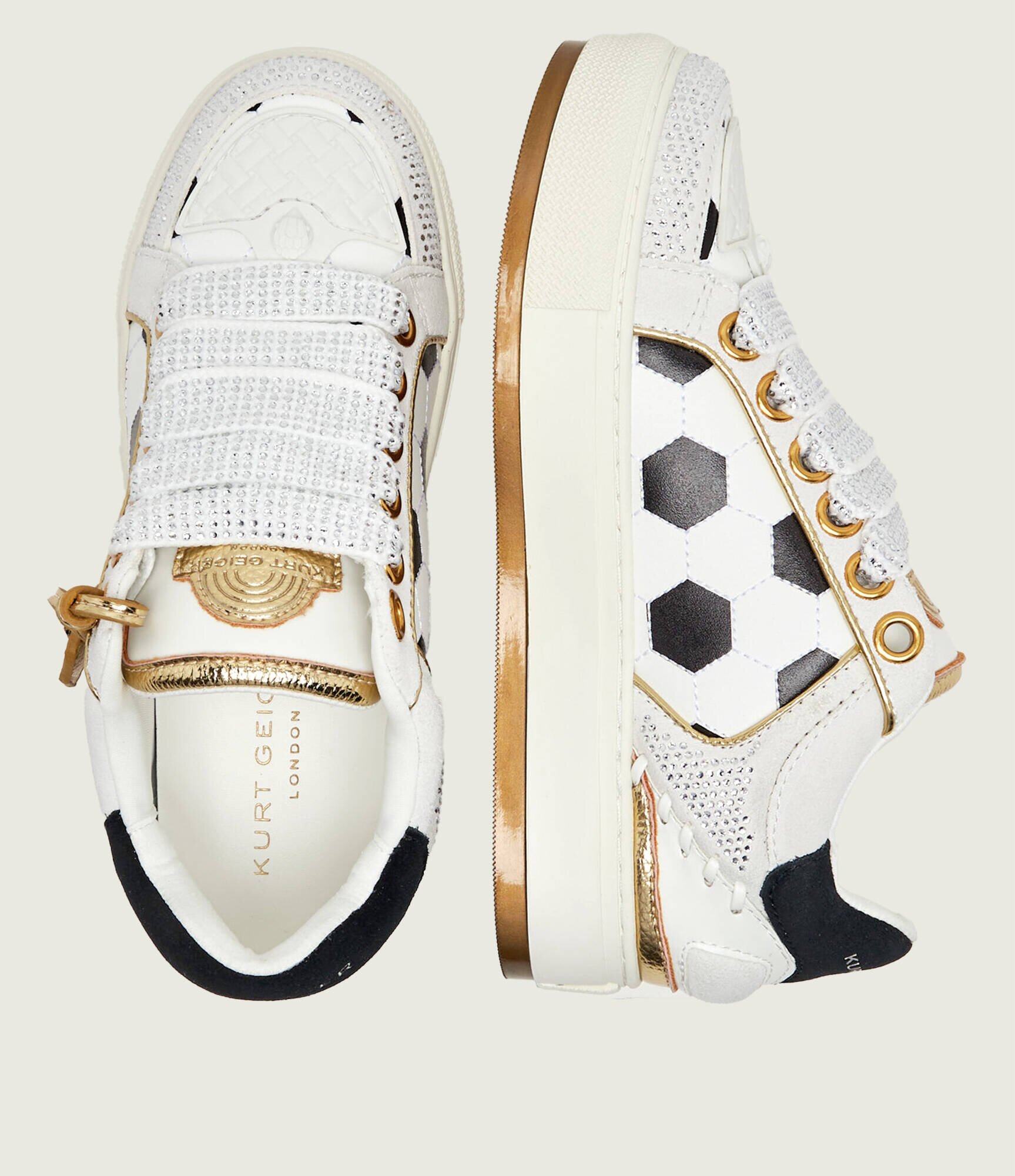 Kurt Geiger Teniși din piele Southbanks Footy | piele întoarsă