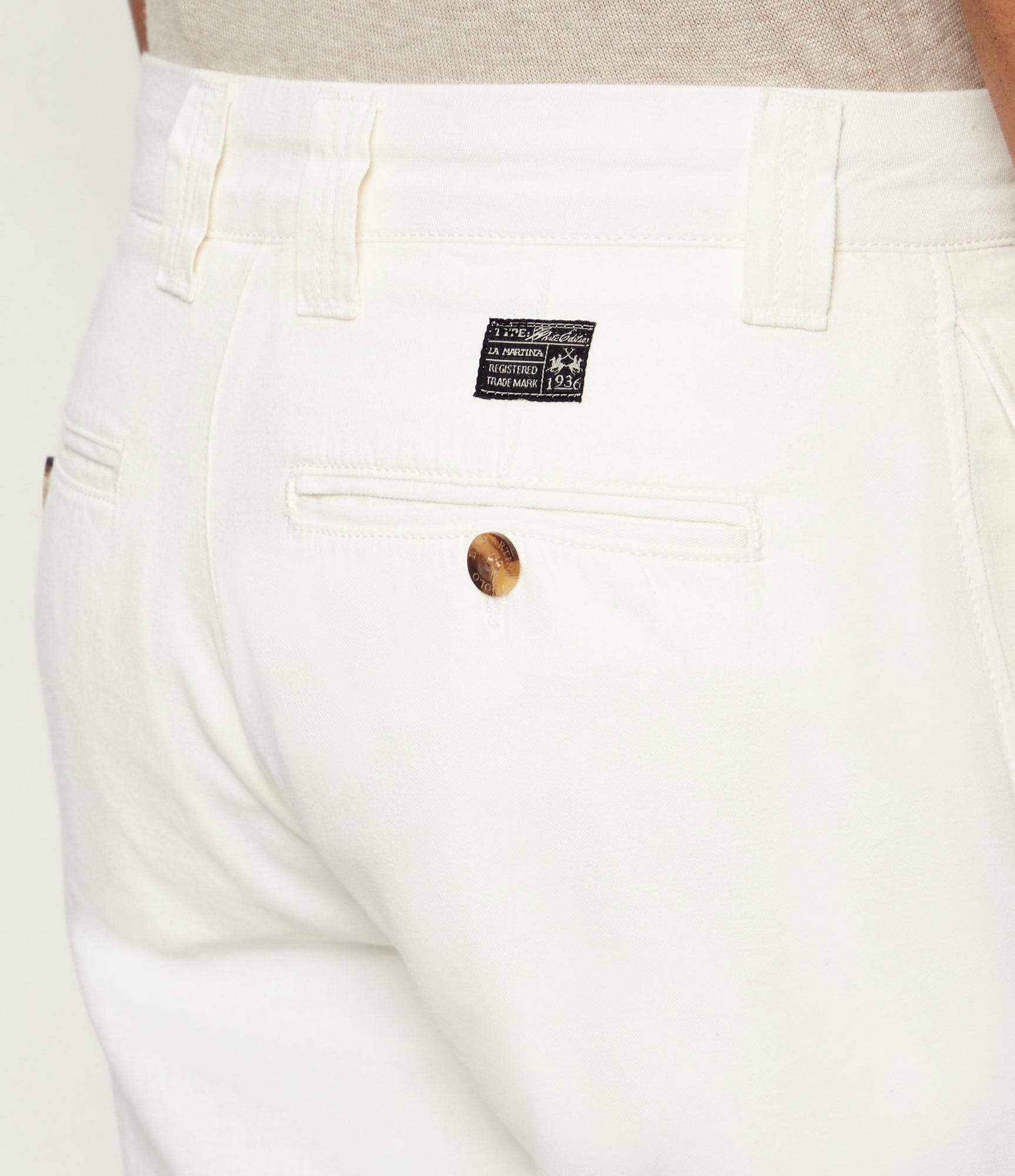 LA MARTINA Pantaloni chino | Regular Fit | cu adaos de in