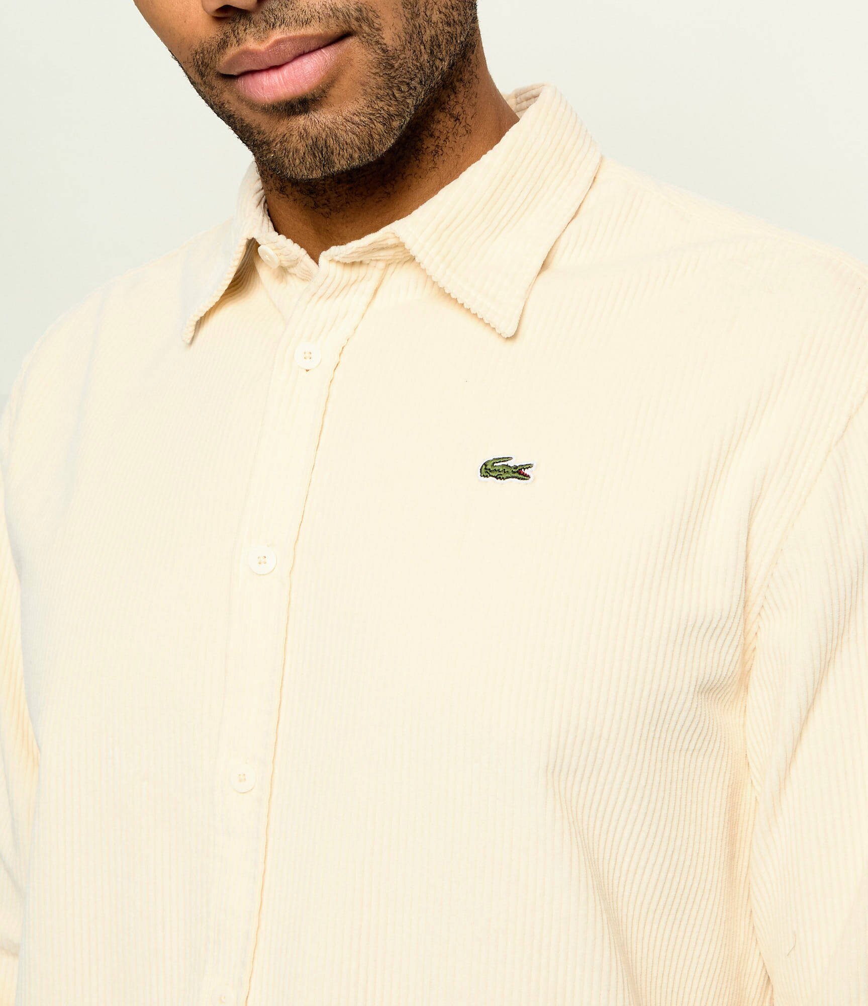 Lacoste Cămașă | regular fit | catifea reiată