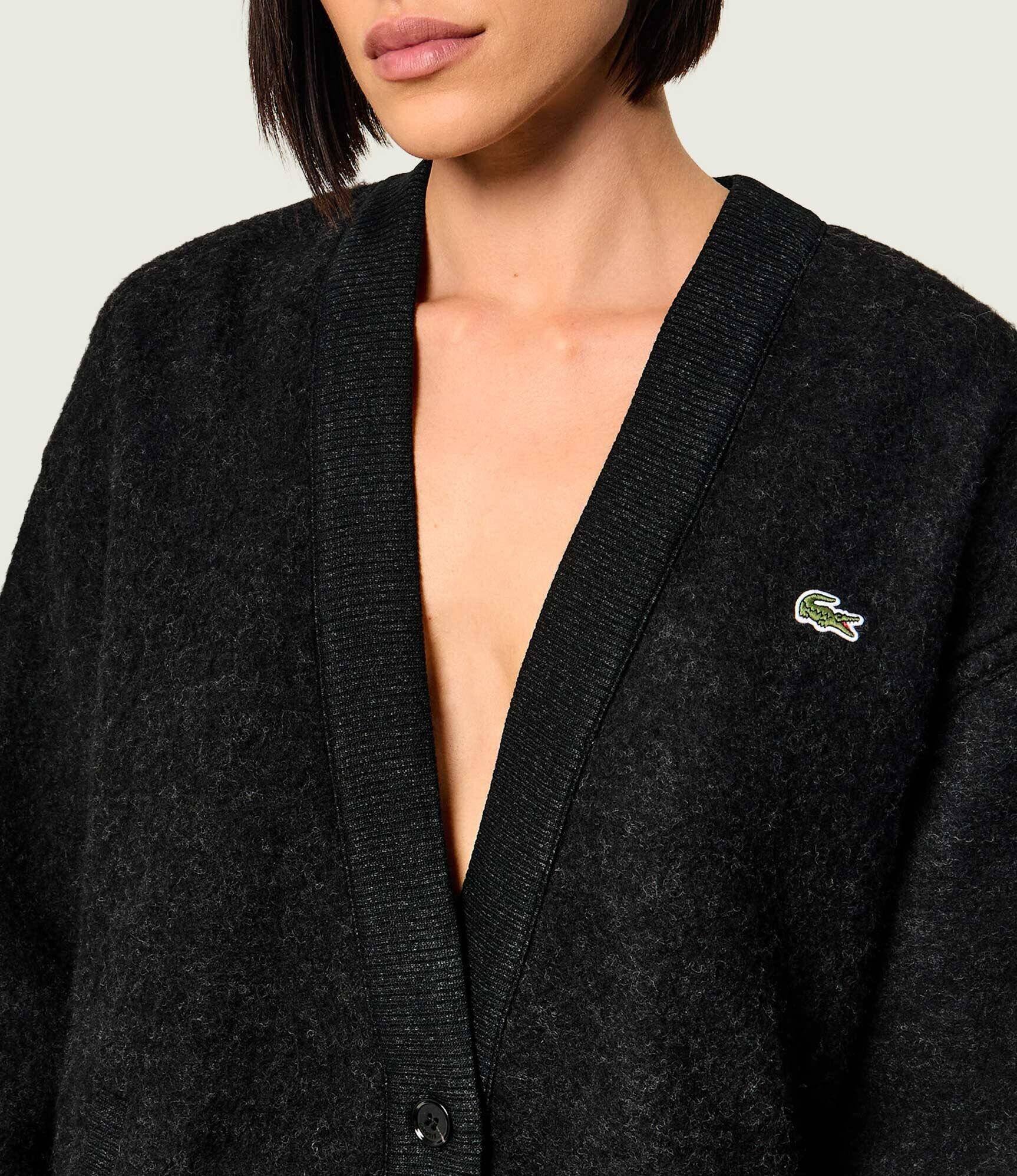 Lacoste Cardigan | Oversize fit cu adaos de lână