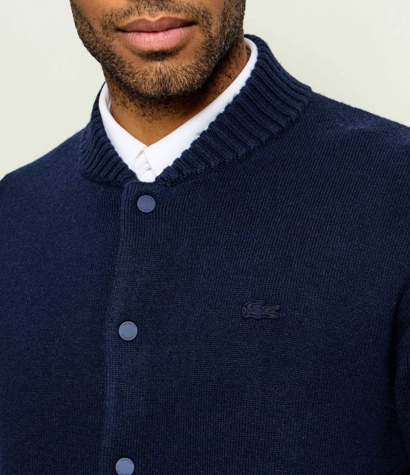 Lacoste De lână geacă bomber | Relaxed fit