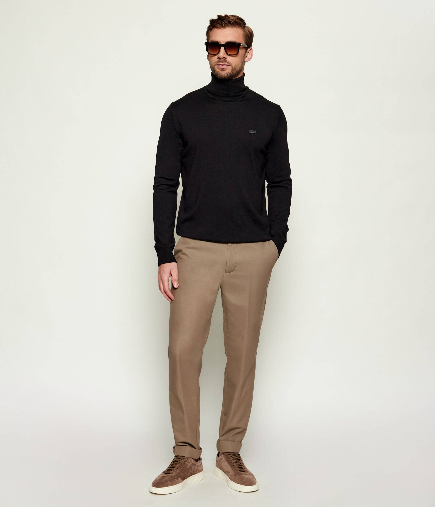 Lacoste De lână maletă | Regular Fit