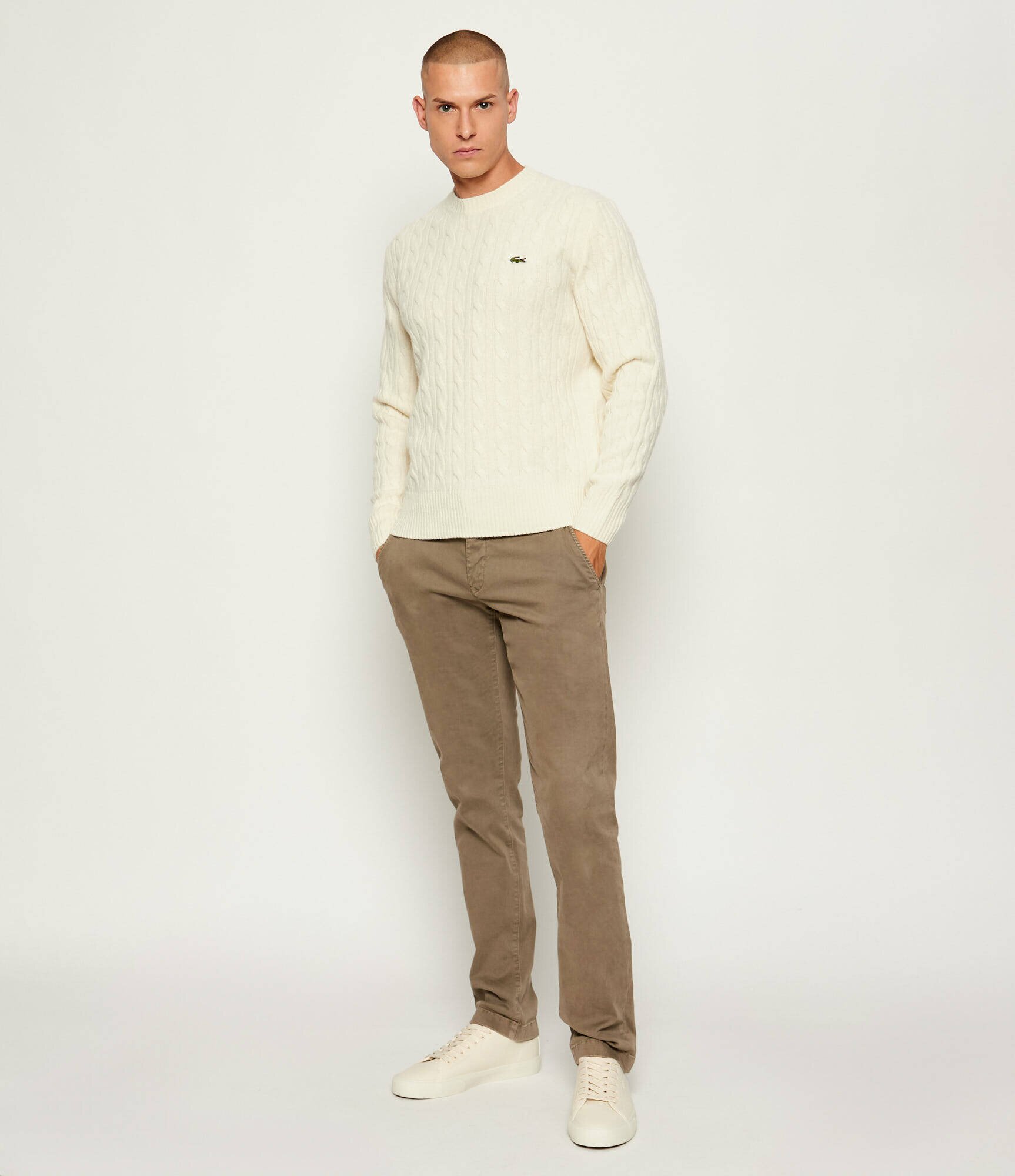 Lacoste De lână pulover | Classic fit
