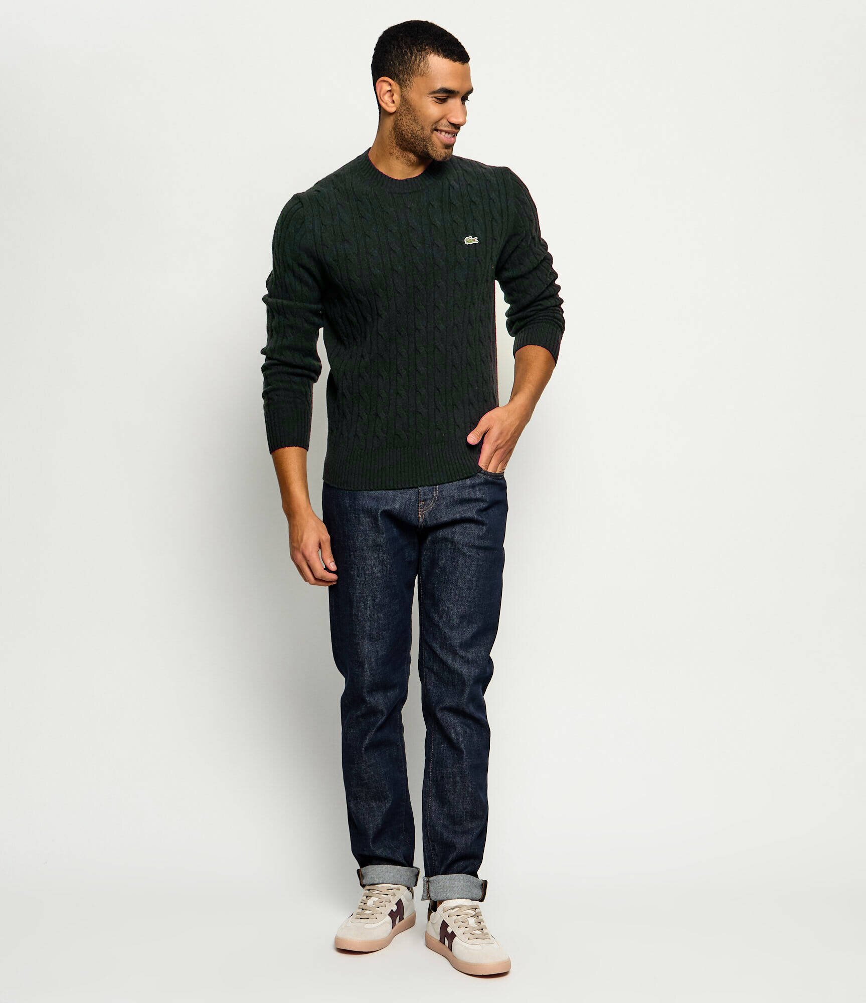 Lacoste De lână pulover | Classic fit