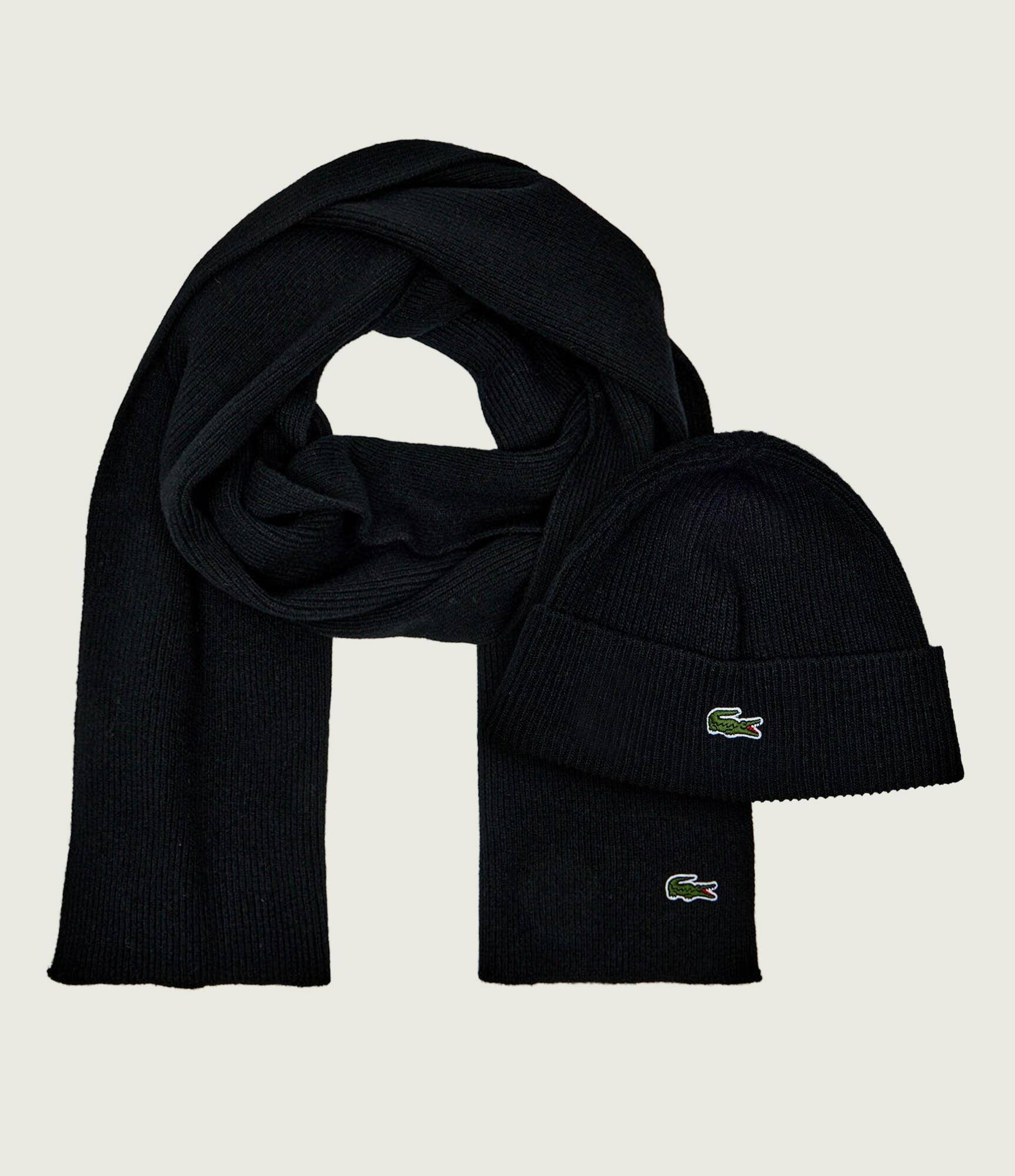Lacoste De lână șal + căciulă