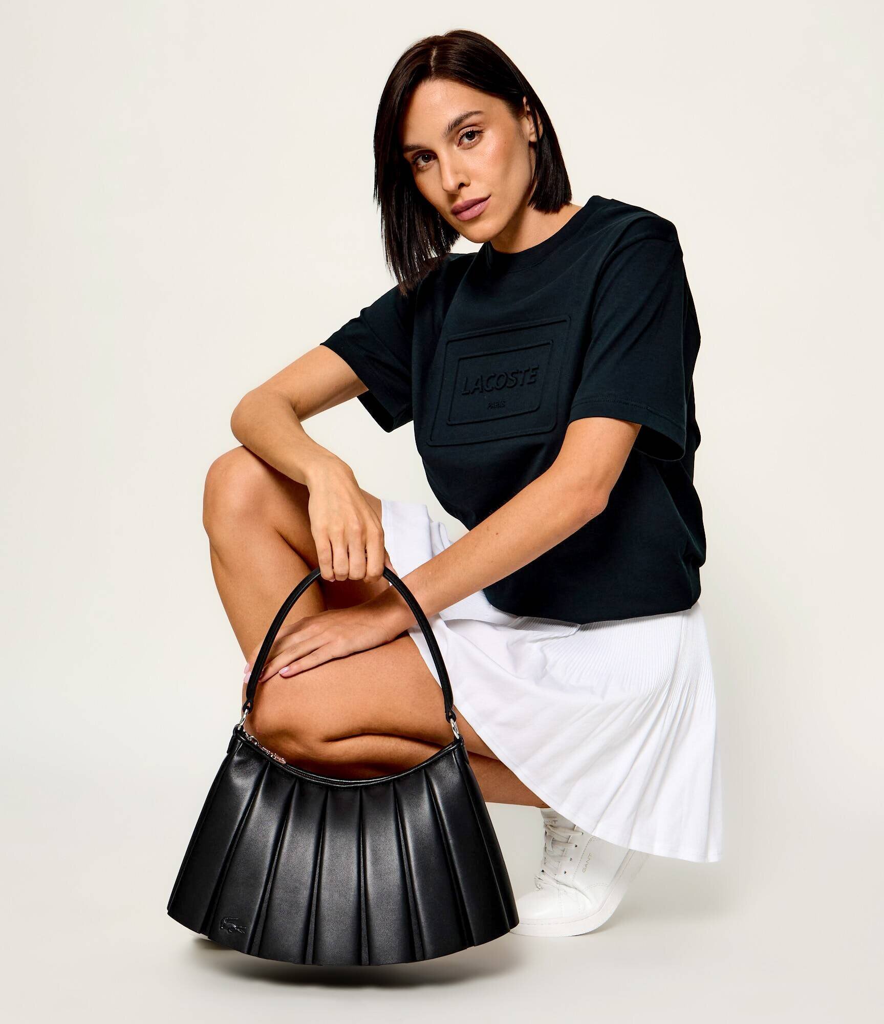 Lacoste De piele geantă pe umăr Lenglen
