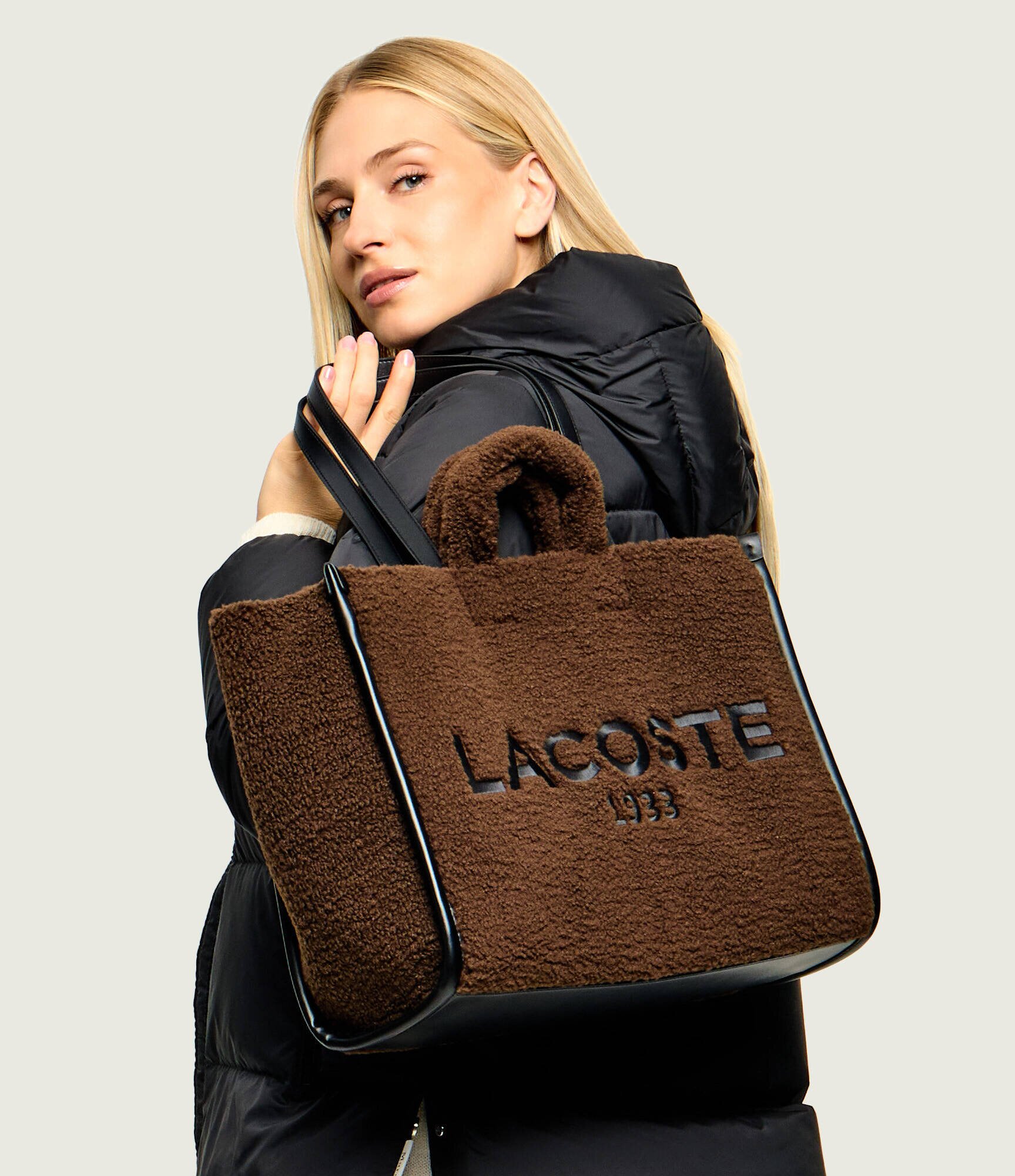 Lacoste Geantă shopper | shearling