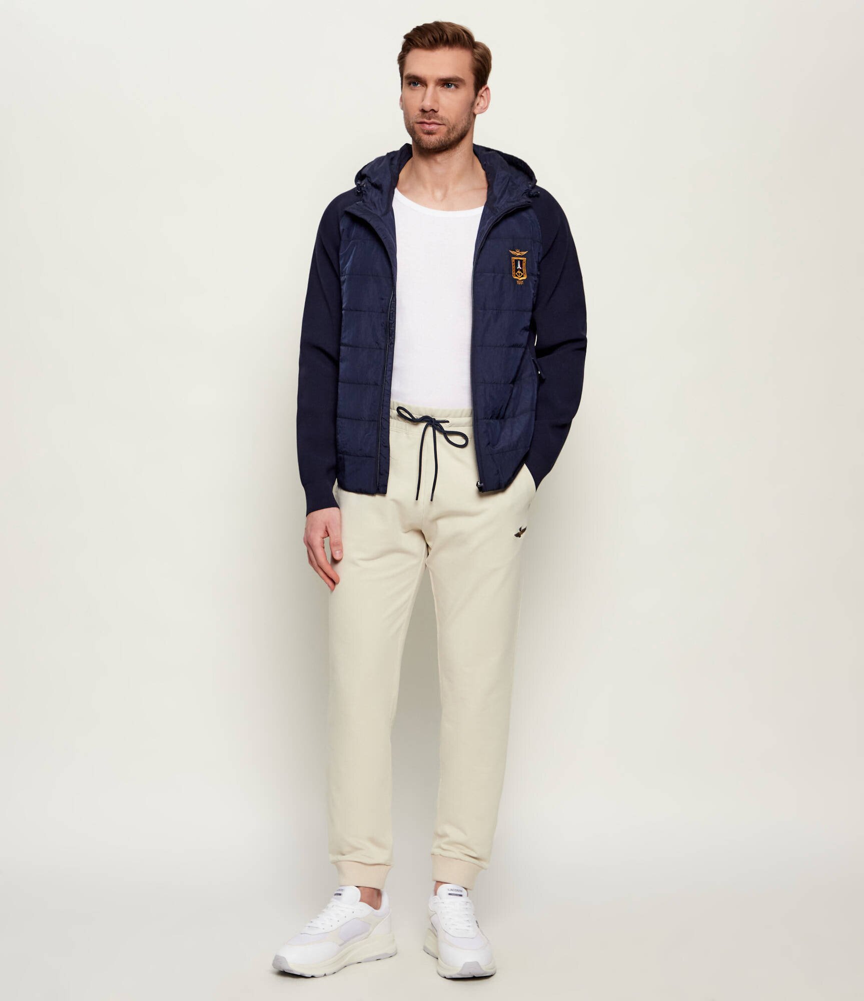 Lacoste Sneakers Run Set cu adaos de piele | piele întoarsă