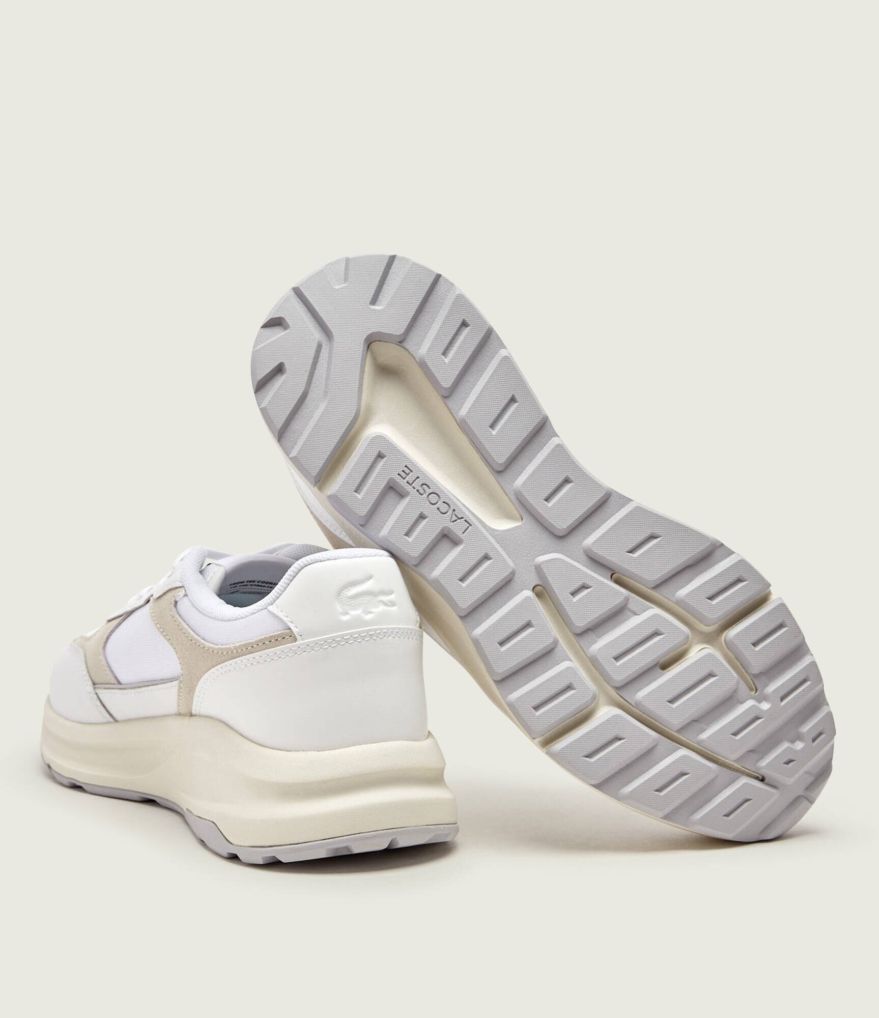 Lacoste Sneakers Run Set cu adaos de piele | piele întoarsă