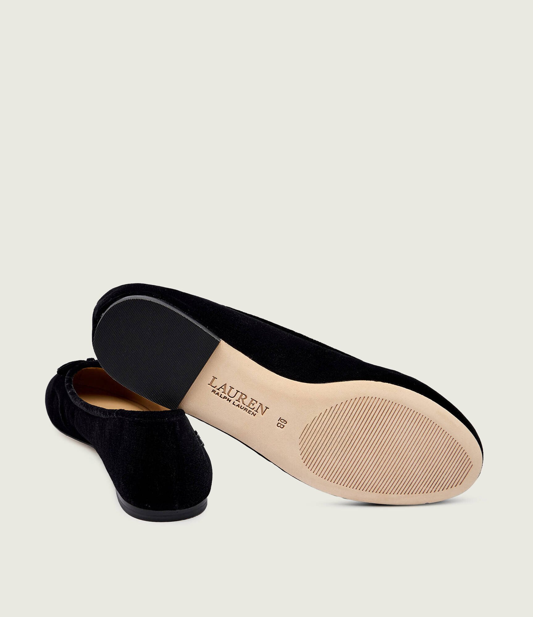 Lauren Ralph Lauren Balerini Jayna III cu adaos de piele