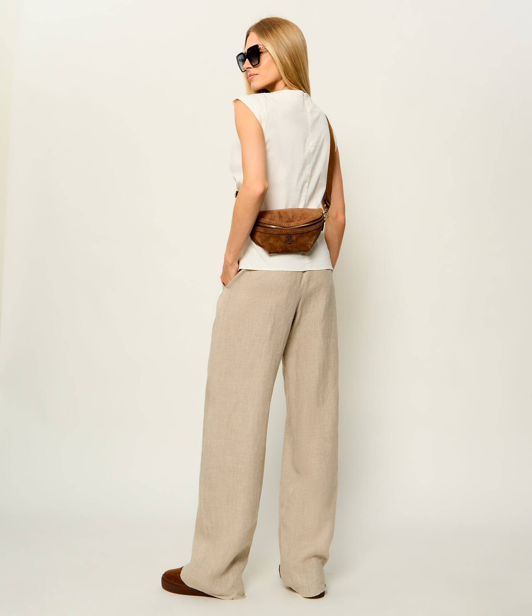 Lauren Ralph Lauren Borsetă Marcy | piele întoarsă