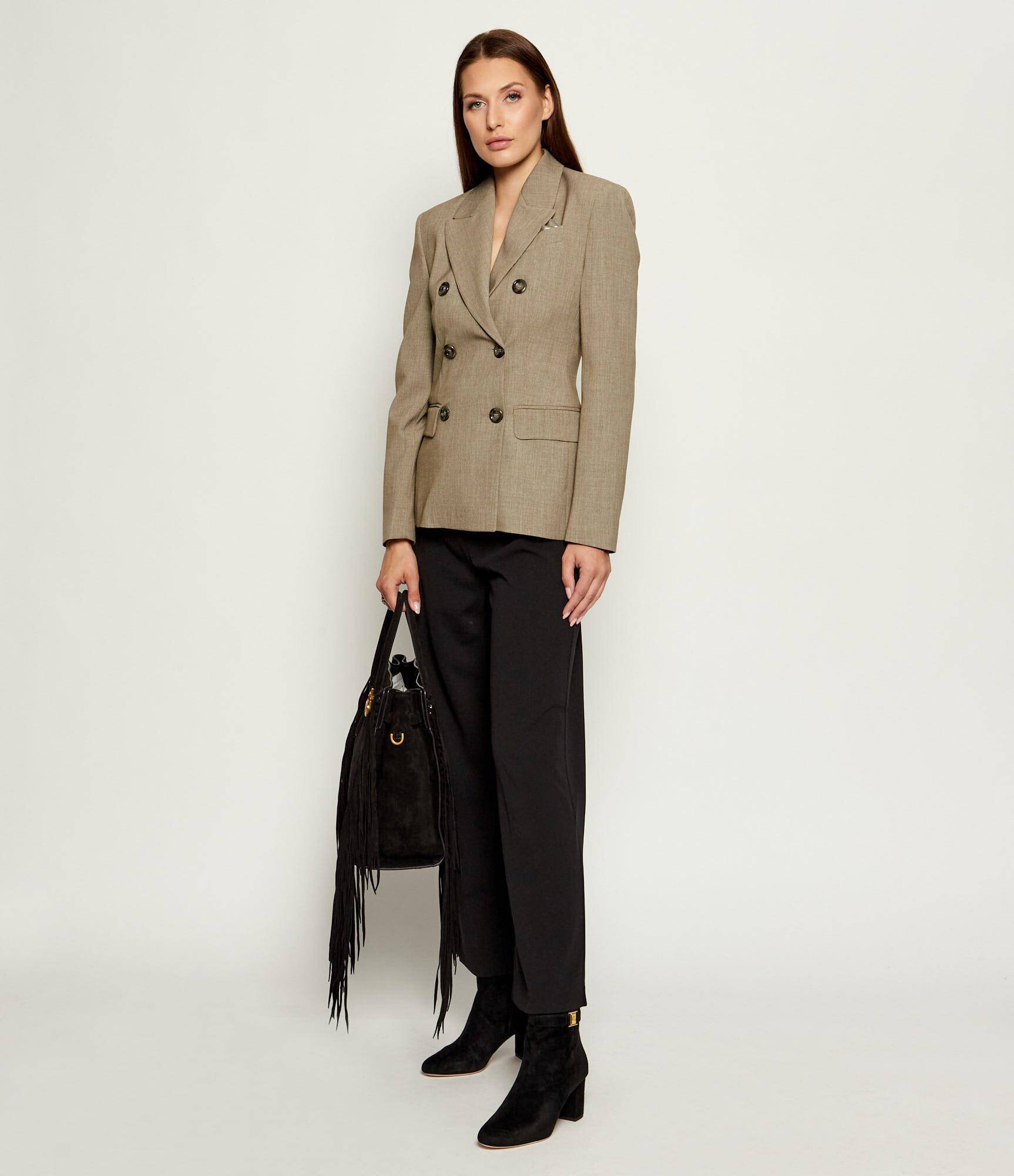 Lauren Ralph Lauren Botine cu toc KELLIE | piele întoarsă