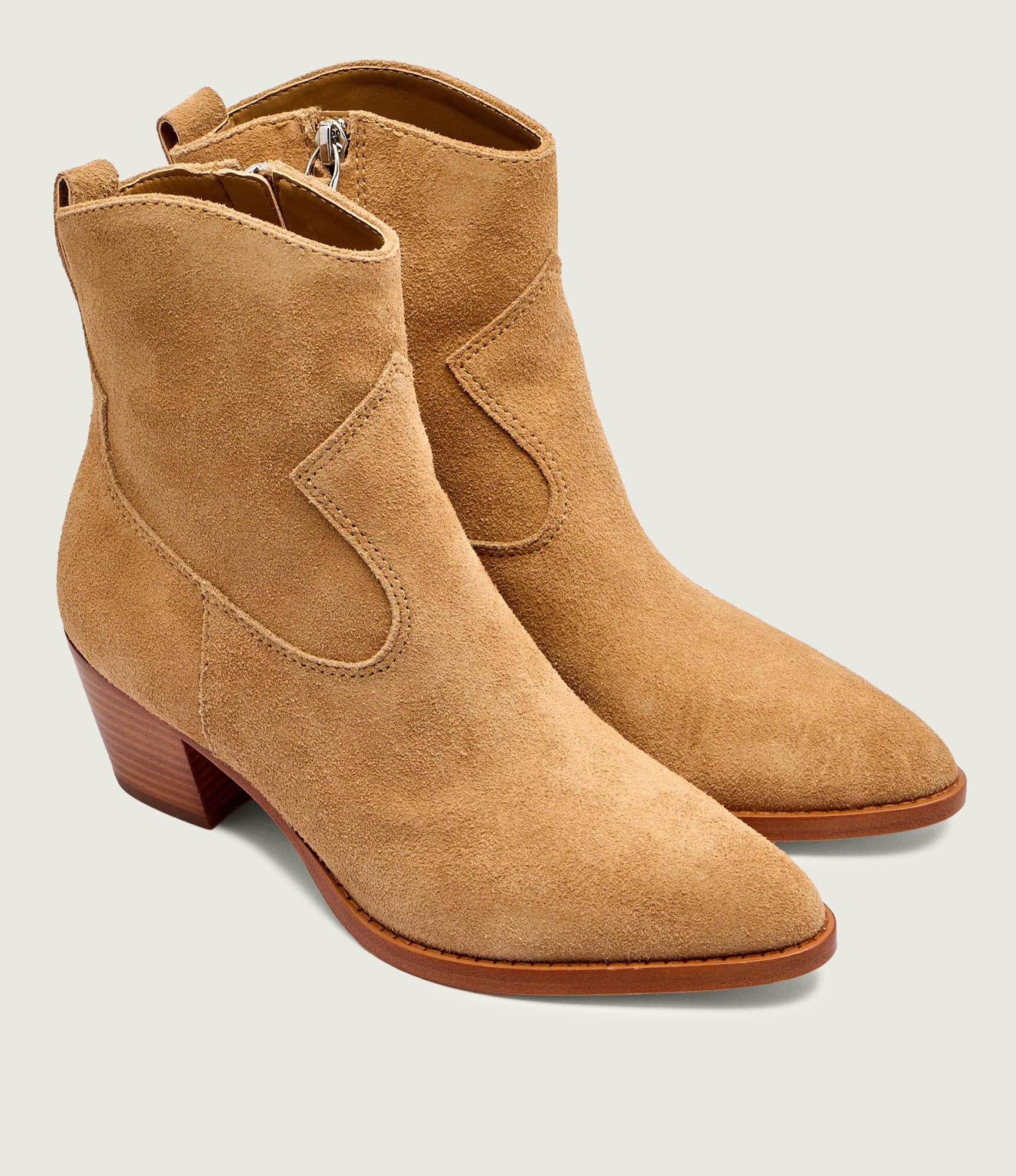 Lauren Ralph Lauren Cizme cowboy HARPHER | piele întoarsă