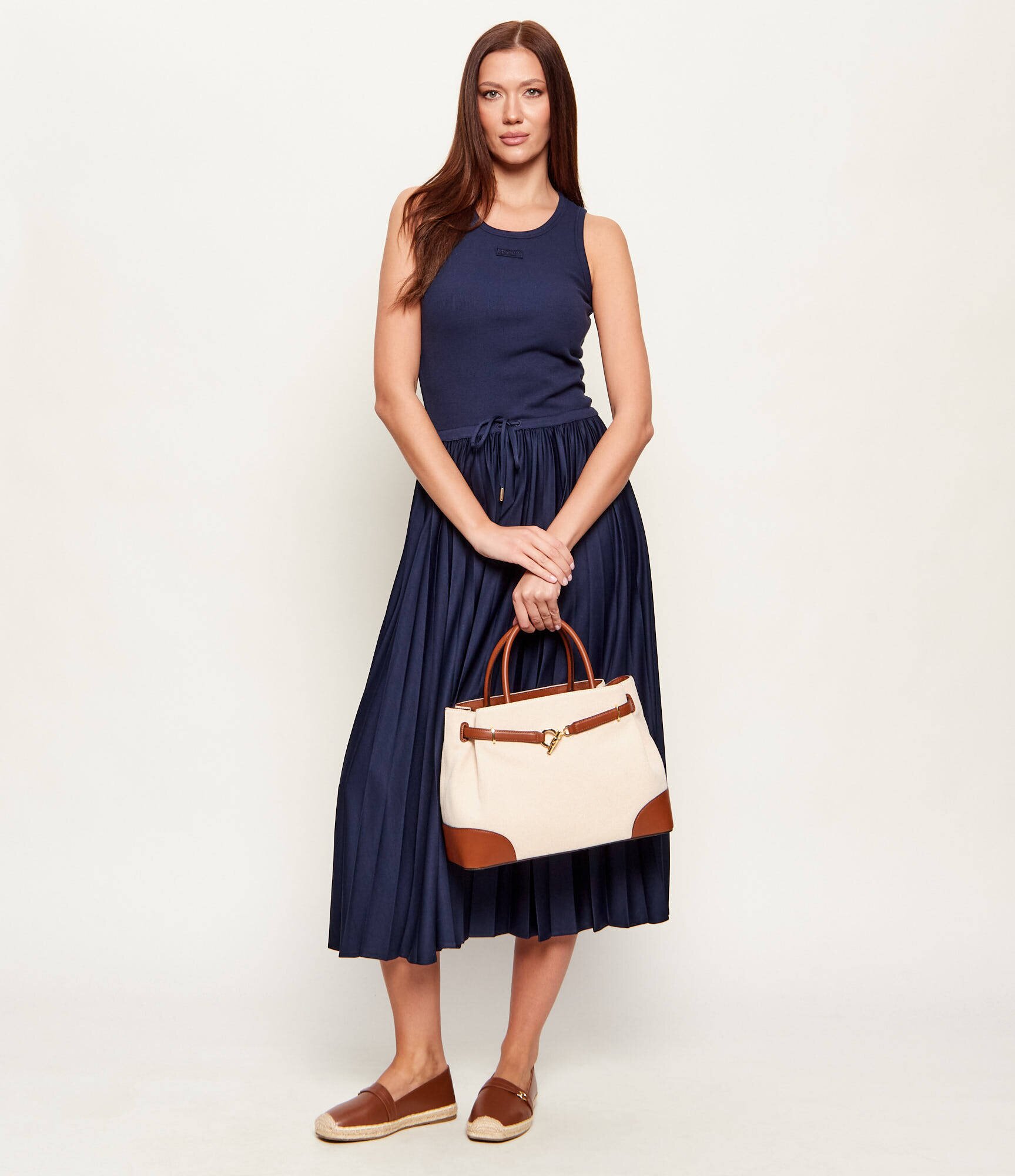 Lauren Ralph Lauren Cufăr Blaike cu adaos de piele