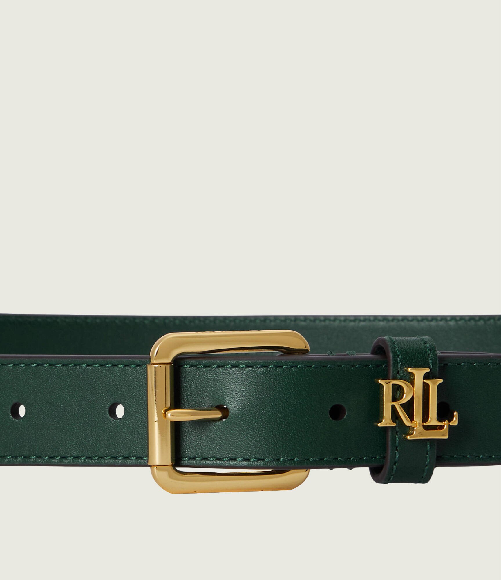 Lauren Ralph Lauren Curea de piele Logo Keeper