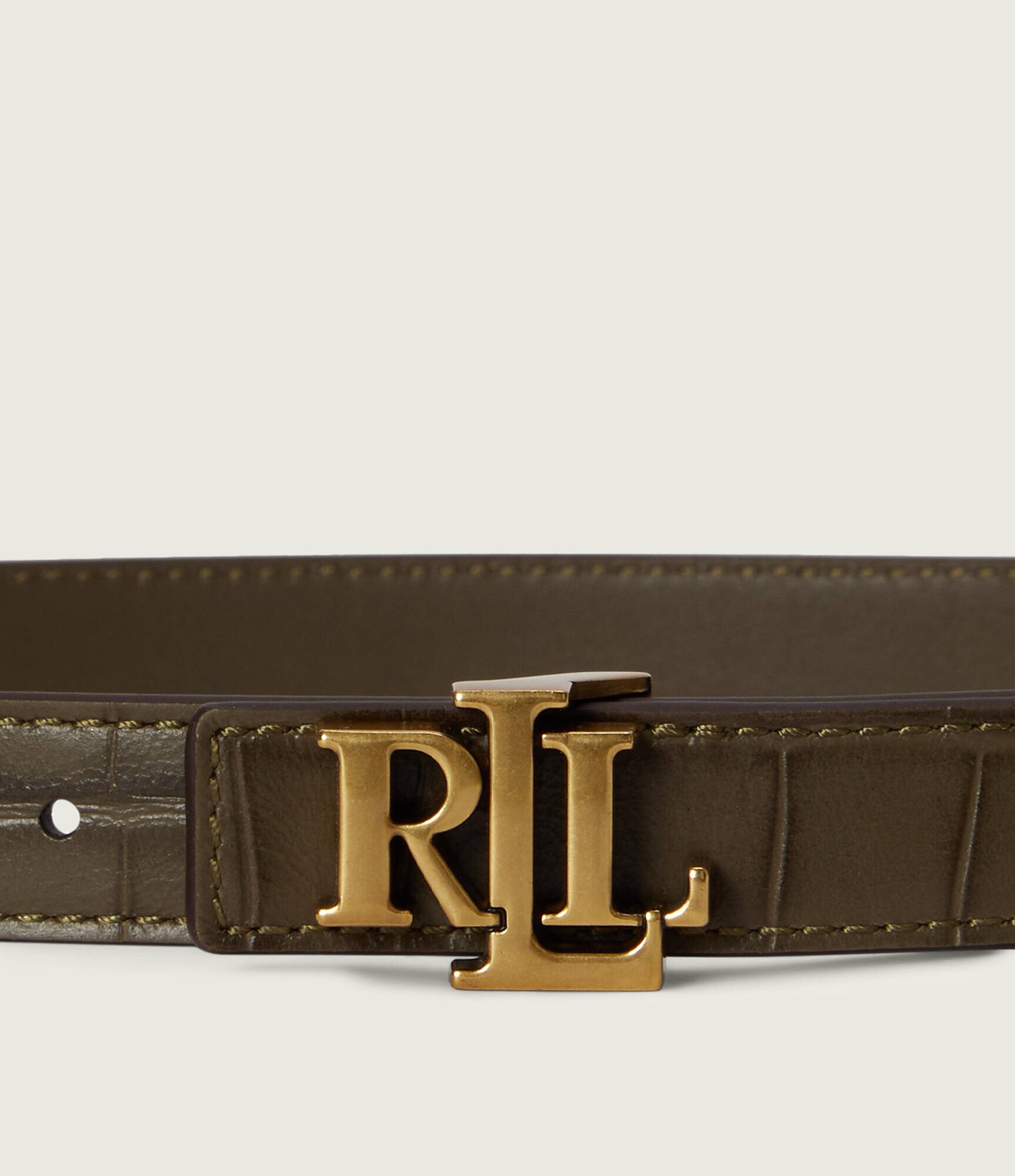 Lauren Ralph Lauren Curea din piele cu două fețe Logo Reversible