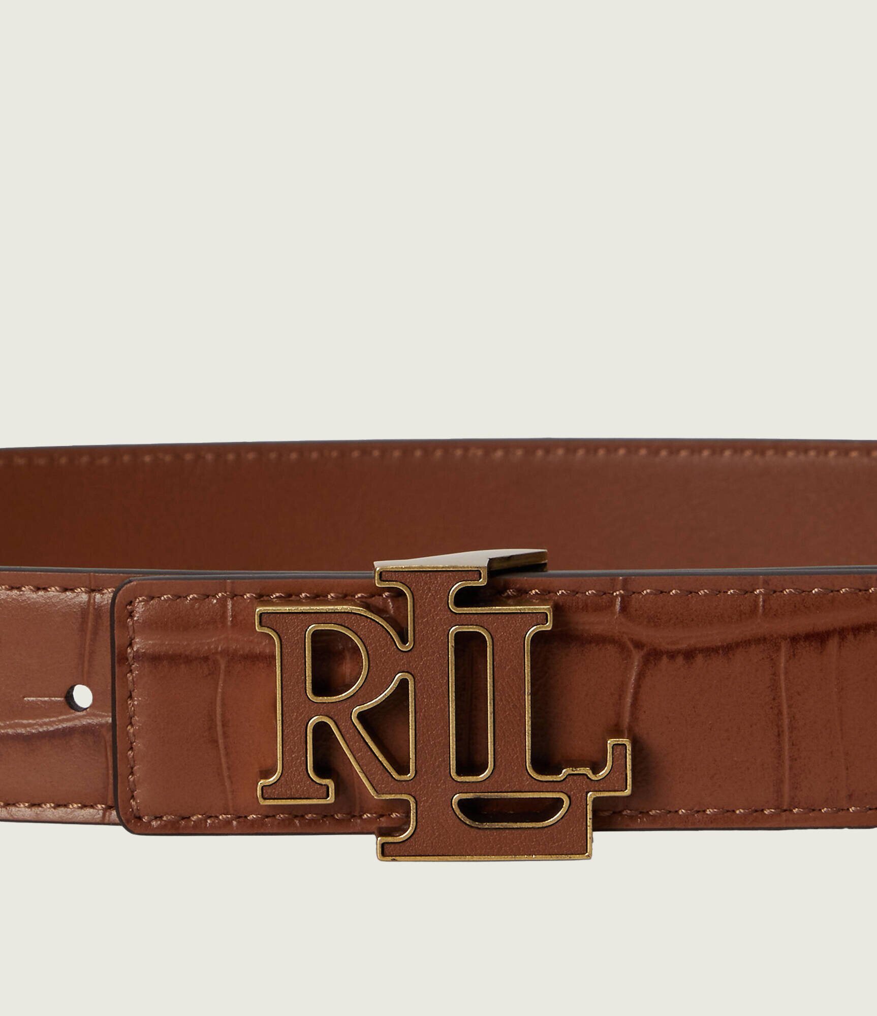 Lauren Ralph Lauren Curea din piele cu două fețe Logo Reversible
