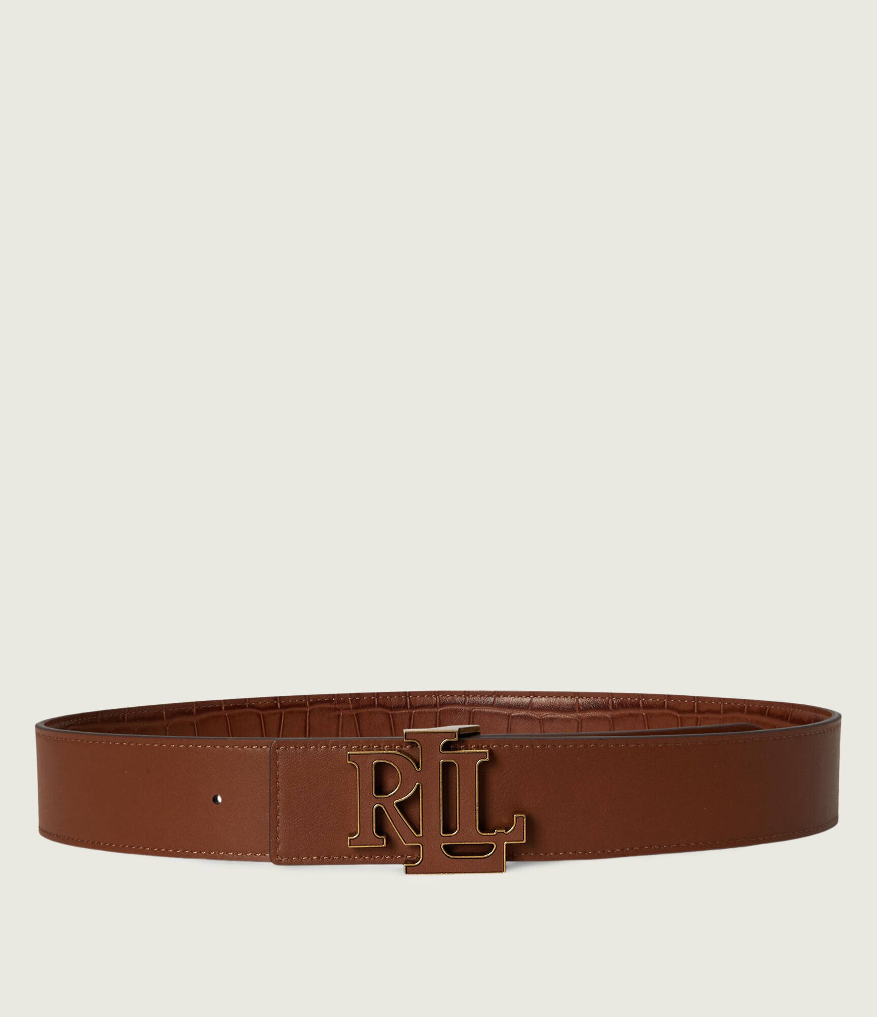 Lauren Ralph Lauren Curea din piele cu două fețe Logo Reversible