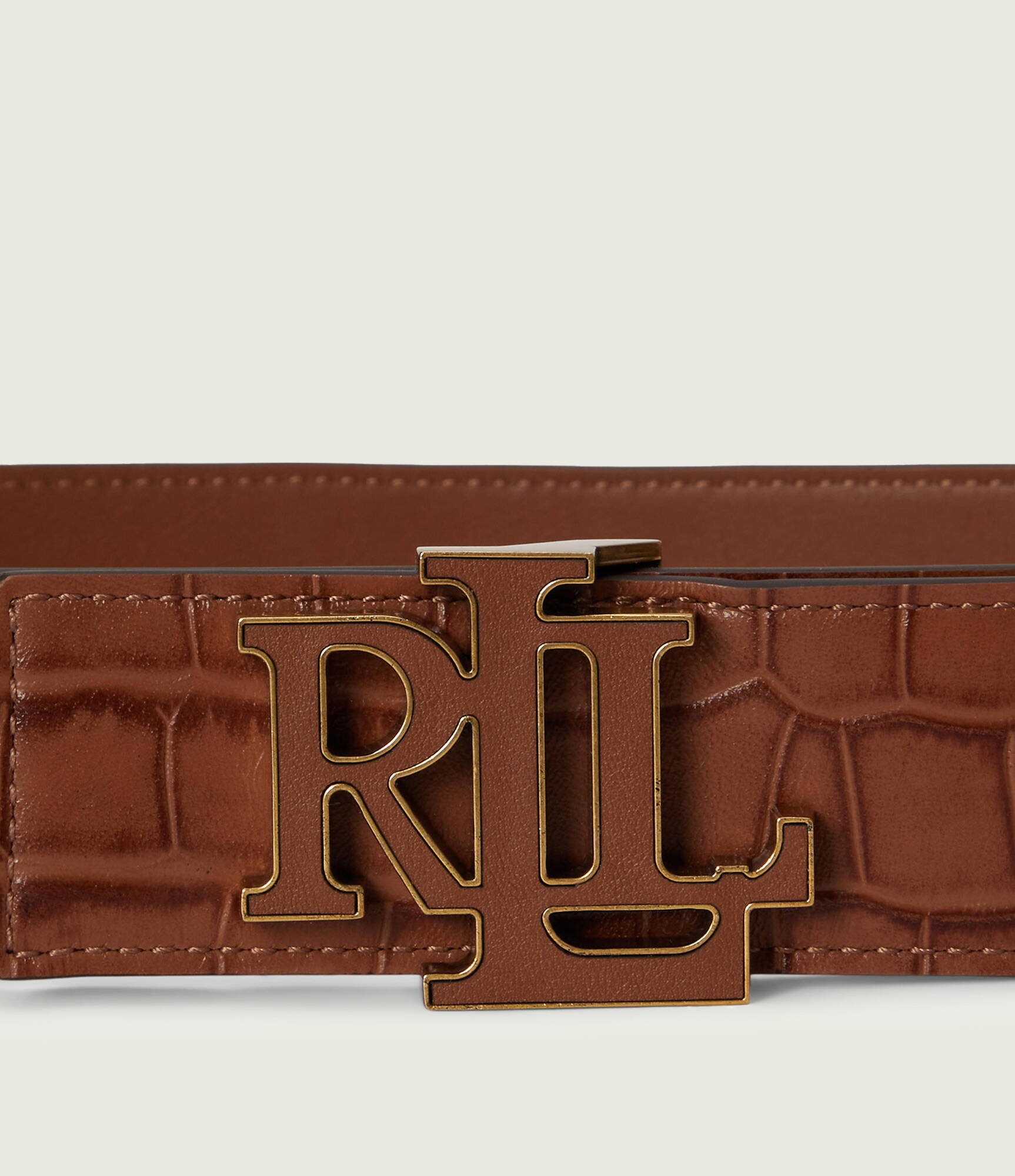 Lauren Ralph Lauren Curea din piele cu două fețe Logo Reversible