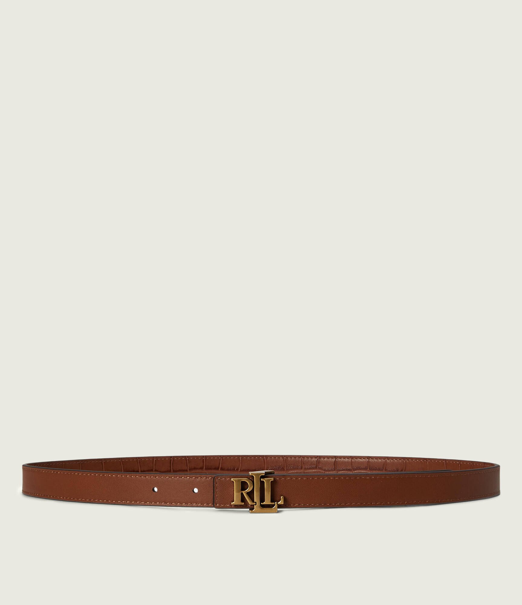 Lauren Ralph Lauren Curea din piele cu două fețe Logo Reversible