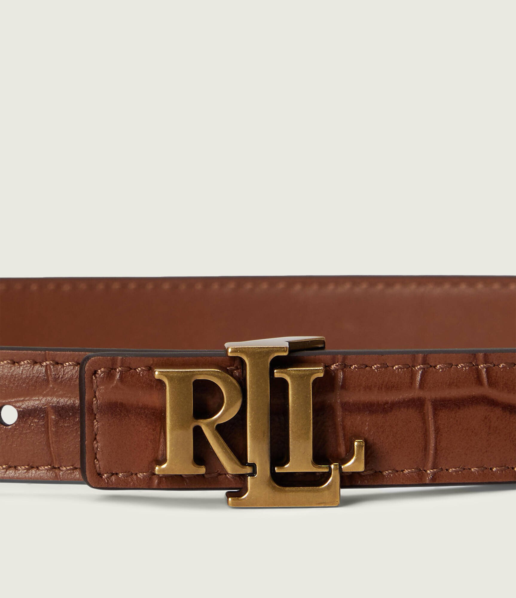 Lauren Ralph Lauren Curea din piele cu două fețe Logo Reversible