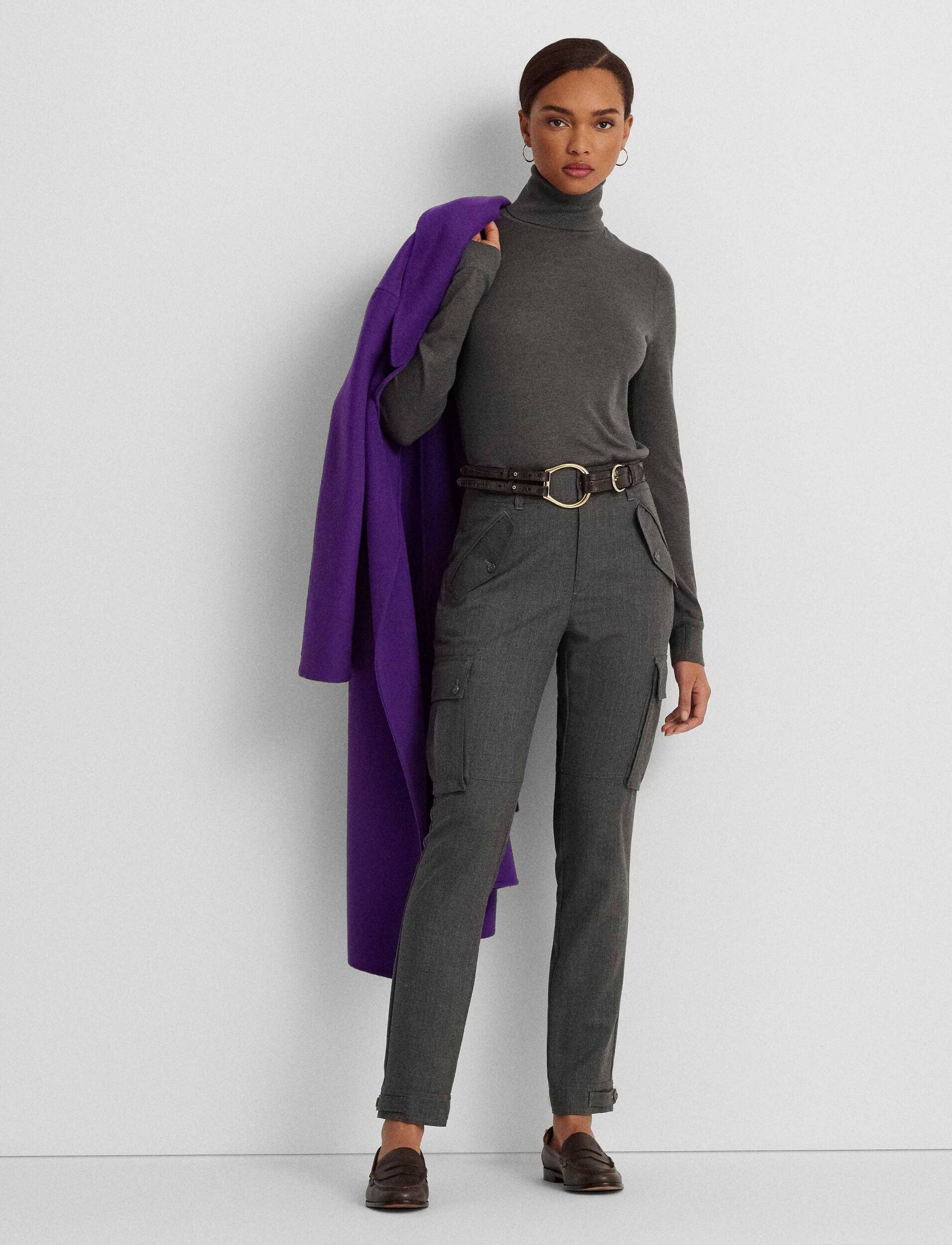 Lauren Ralph Lauren De lână pantaloni cargo | Skinny fit