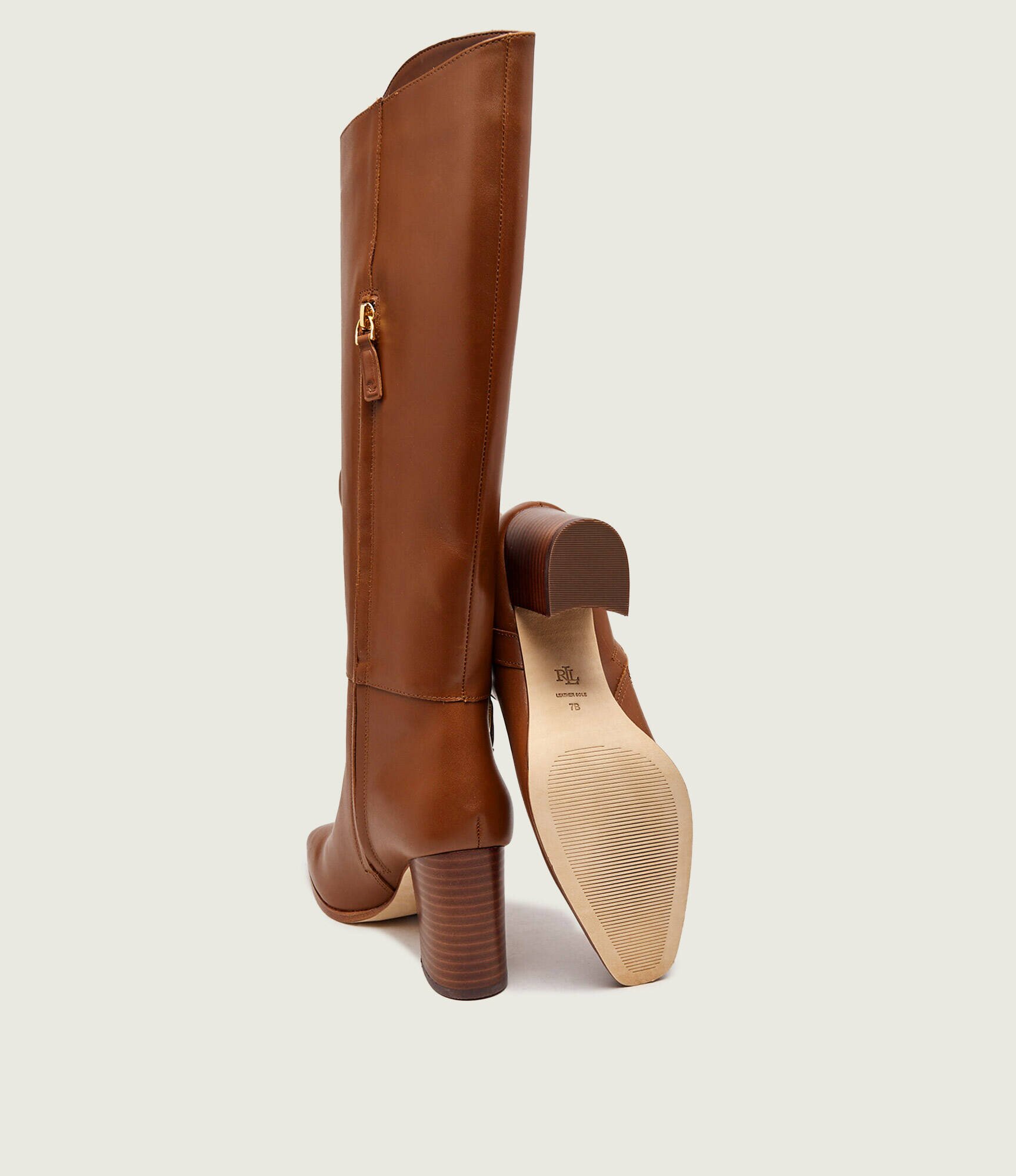 Lauren Ralph Lauren De piele cizme cu toc Raelynn