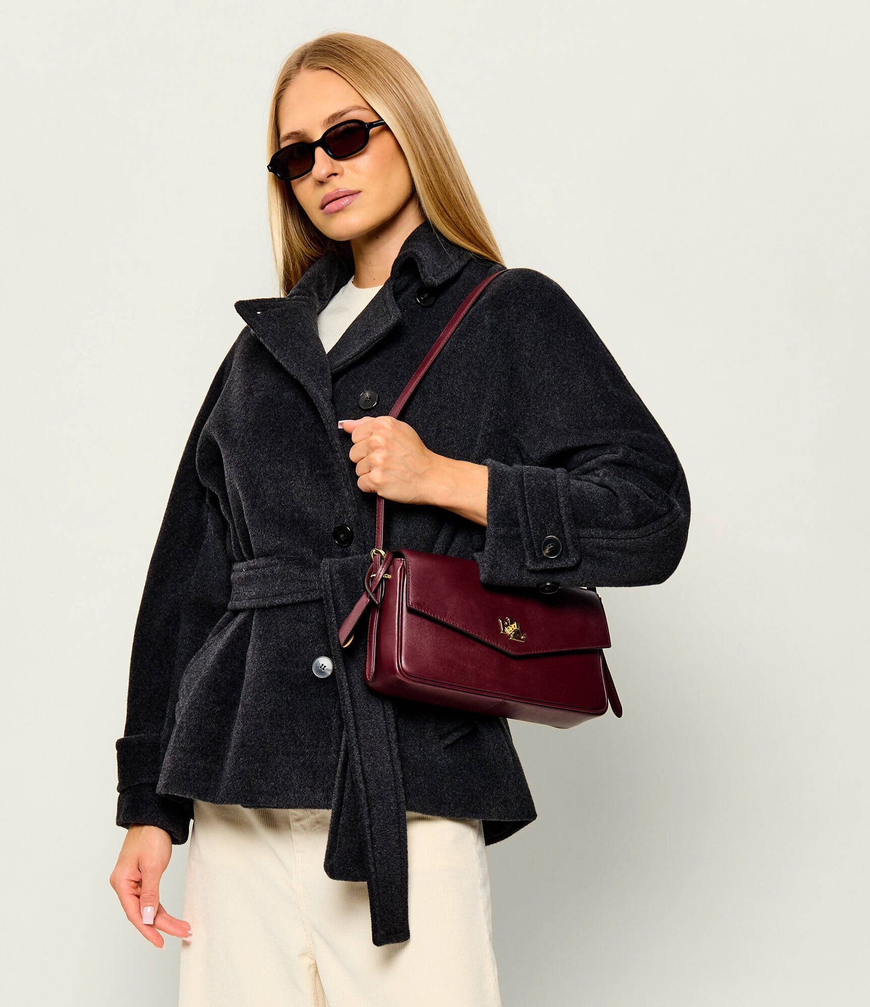 Lauren Ralph Lauren De piele geantă pe umăr Farrah