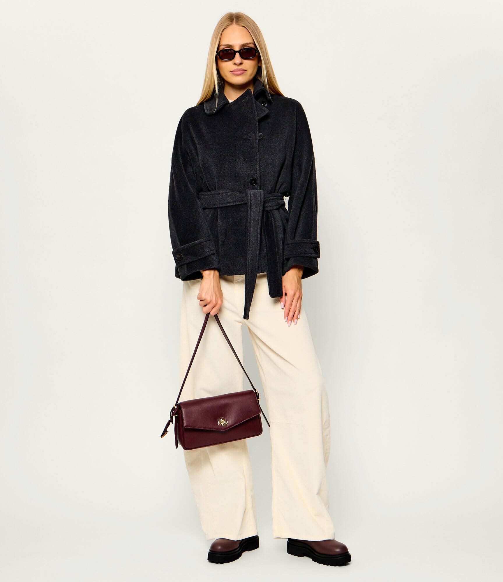 Lauren Ralph Lauren De piele geantă pe umăr Farrah