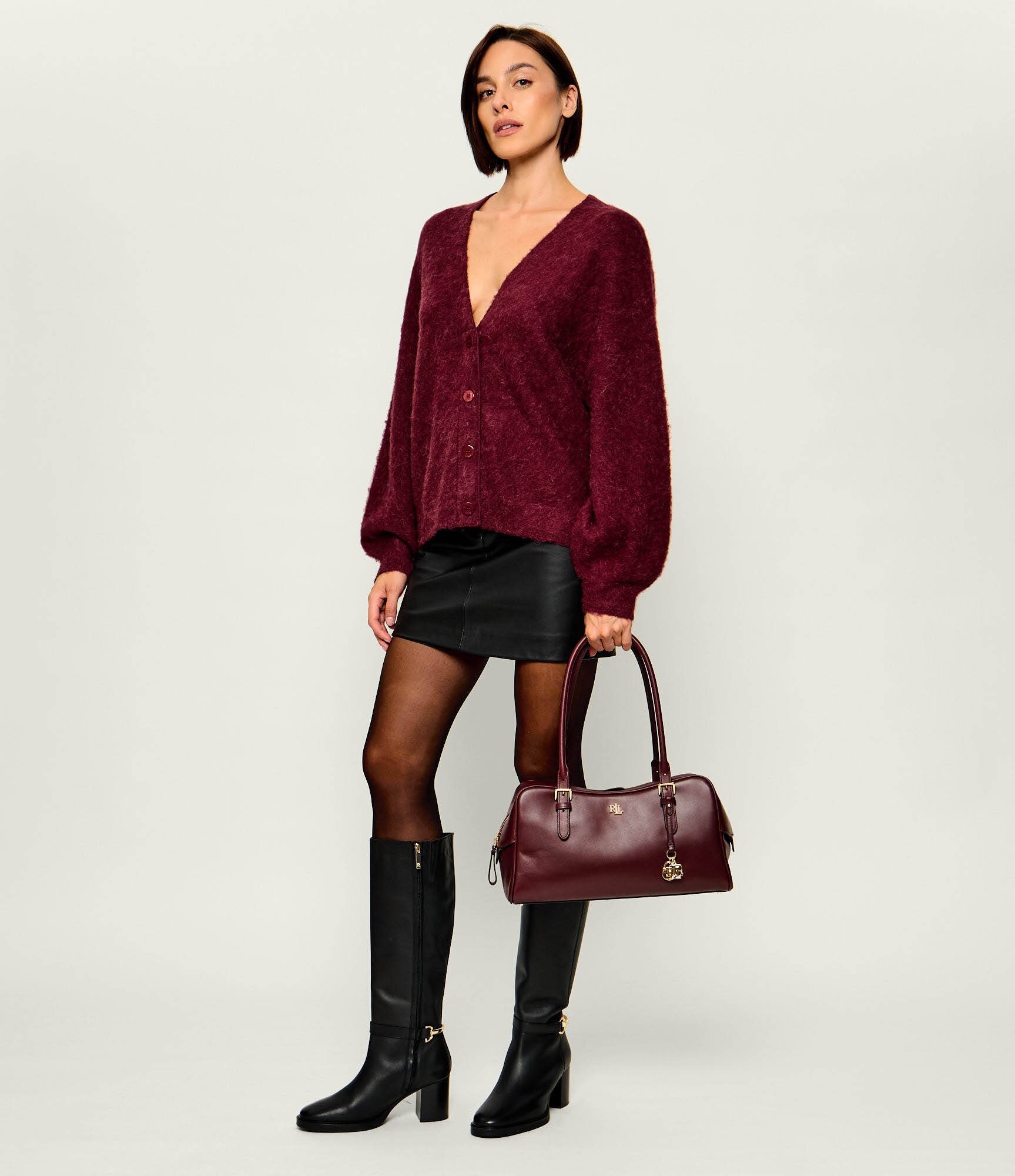 Lauren Ralph Lauren De piele geantă pe umăr Marcy